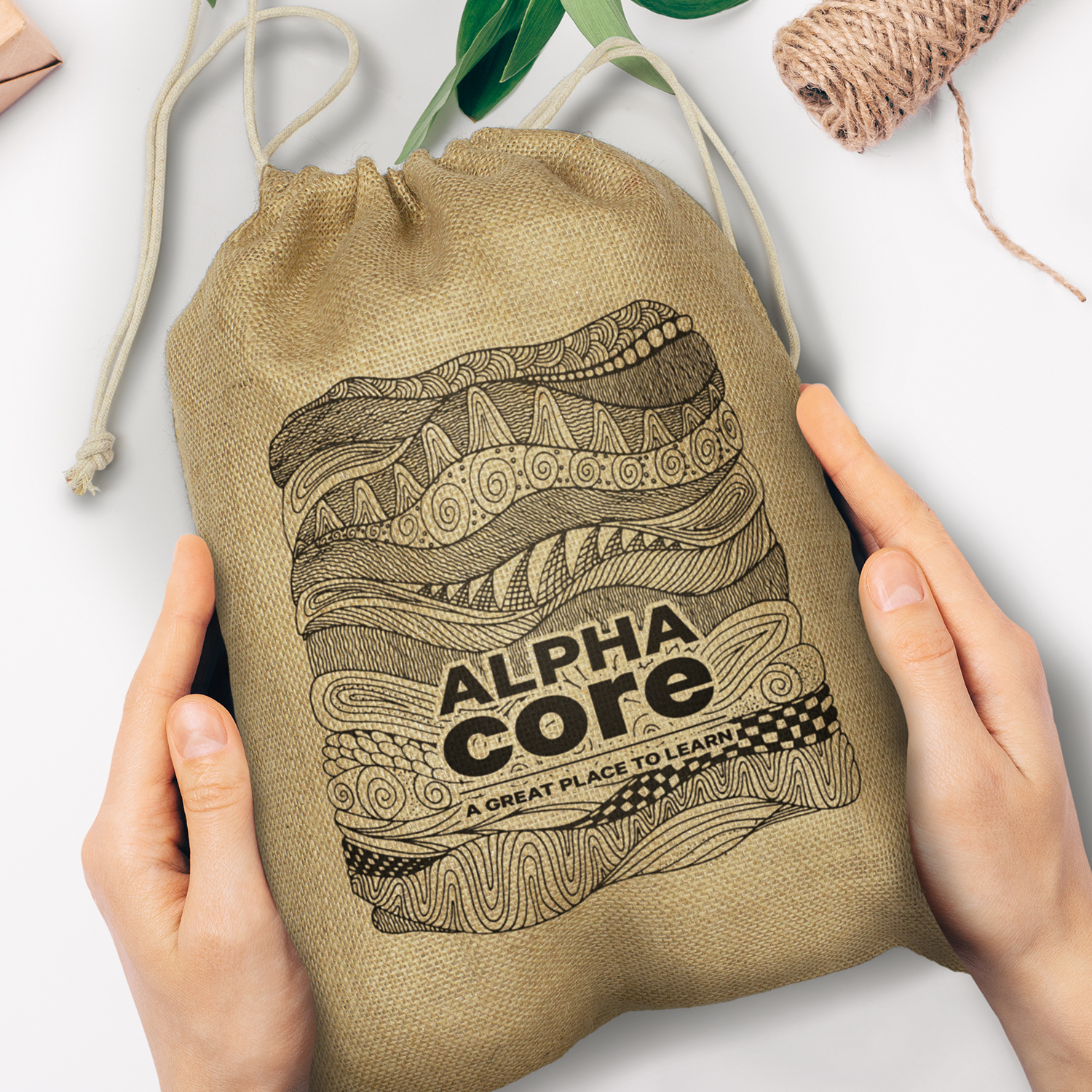 Jute Gift Bag - Large - Image 4