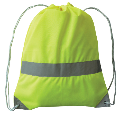 HI VIZ BACKSACK - HI VIZ YELLOW