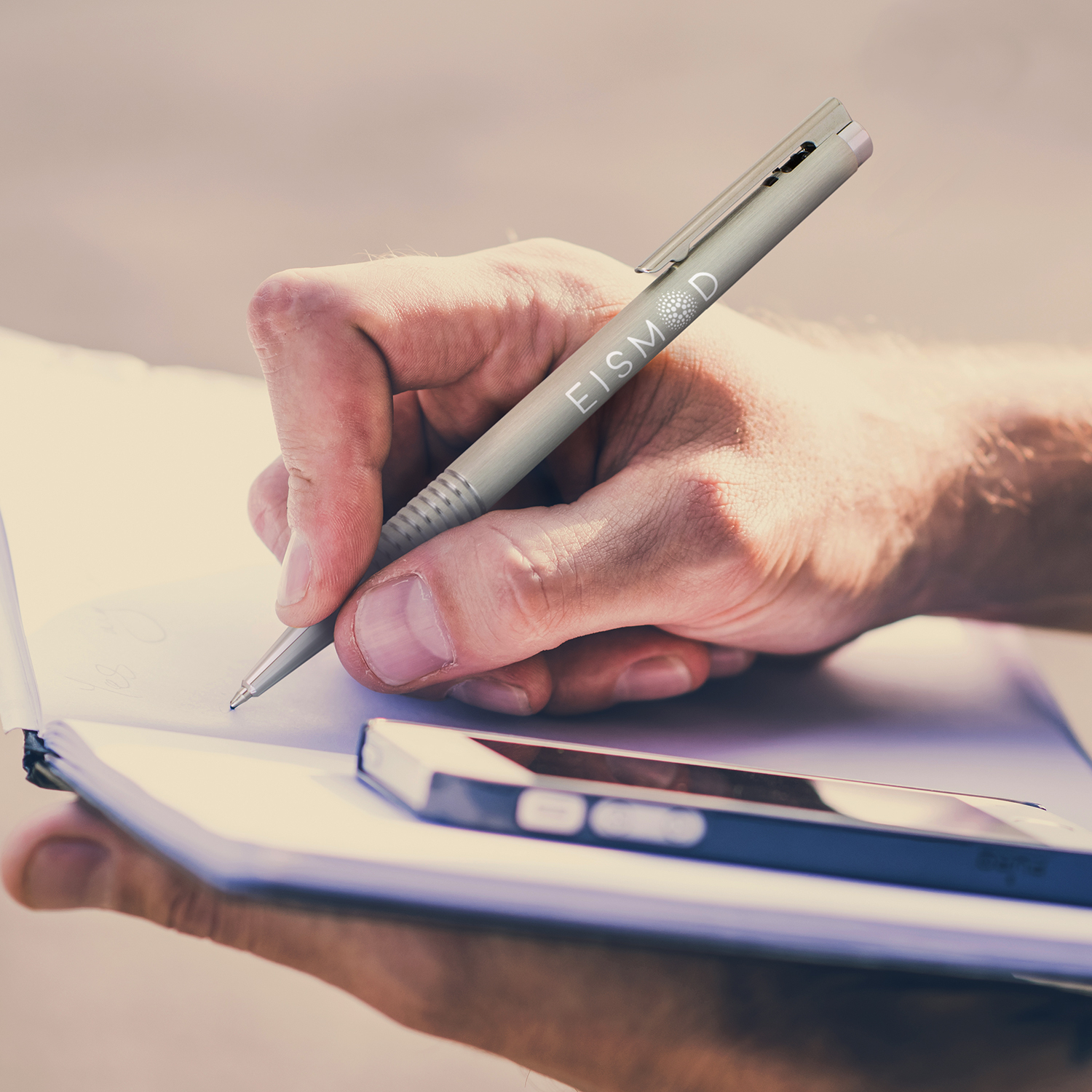 LAMY Logo Pen - Brushed Steel - Image 3