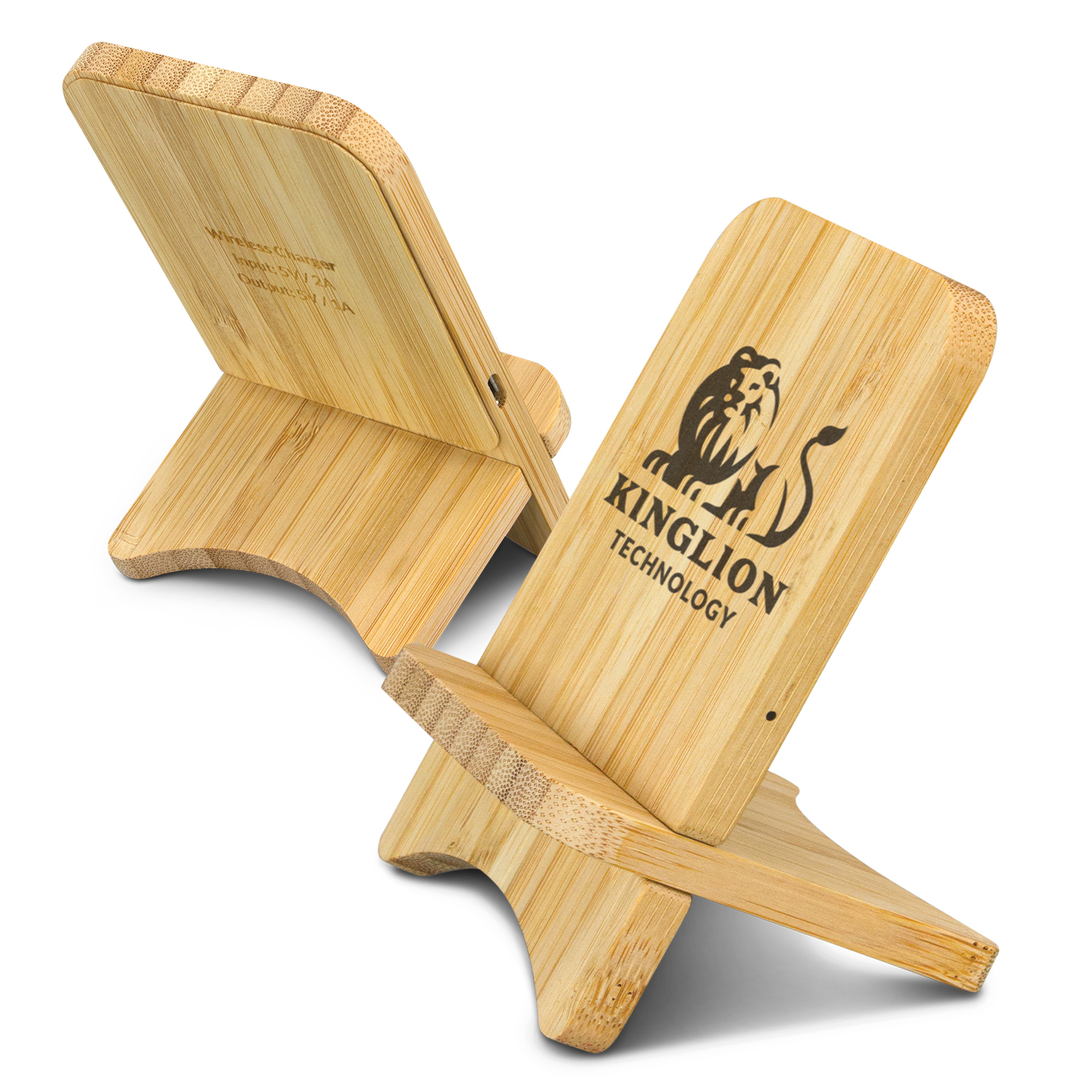 Bamboo Wireless Charging Stand - Image 2