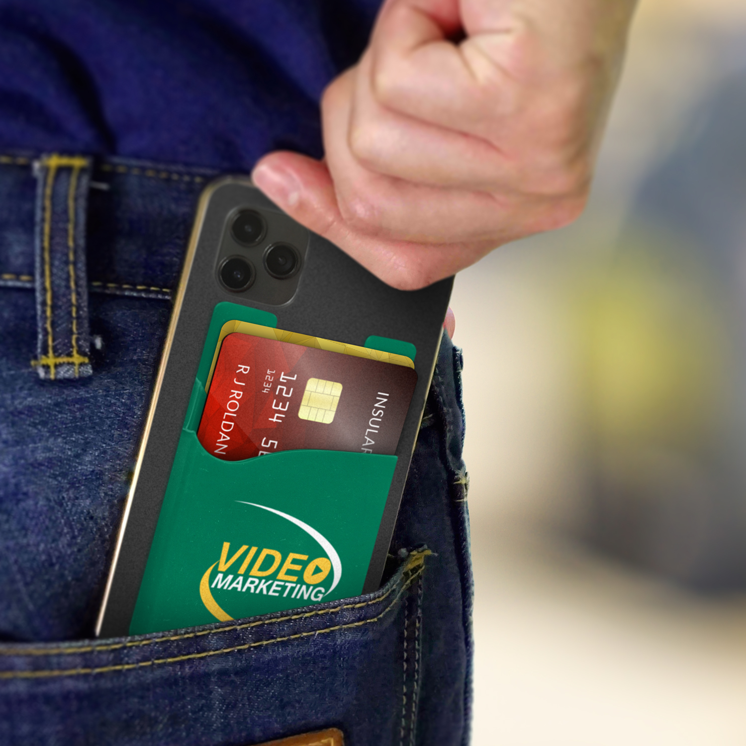 Dual Silicone Phone Wallet - Image 15
