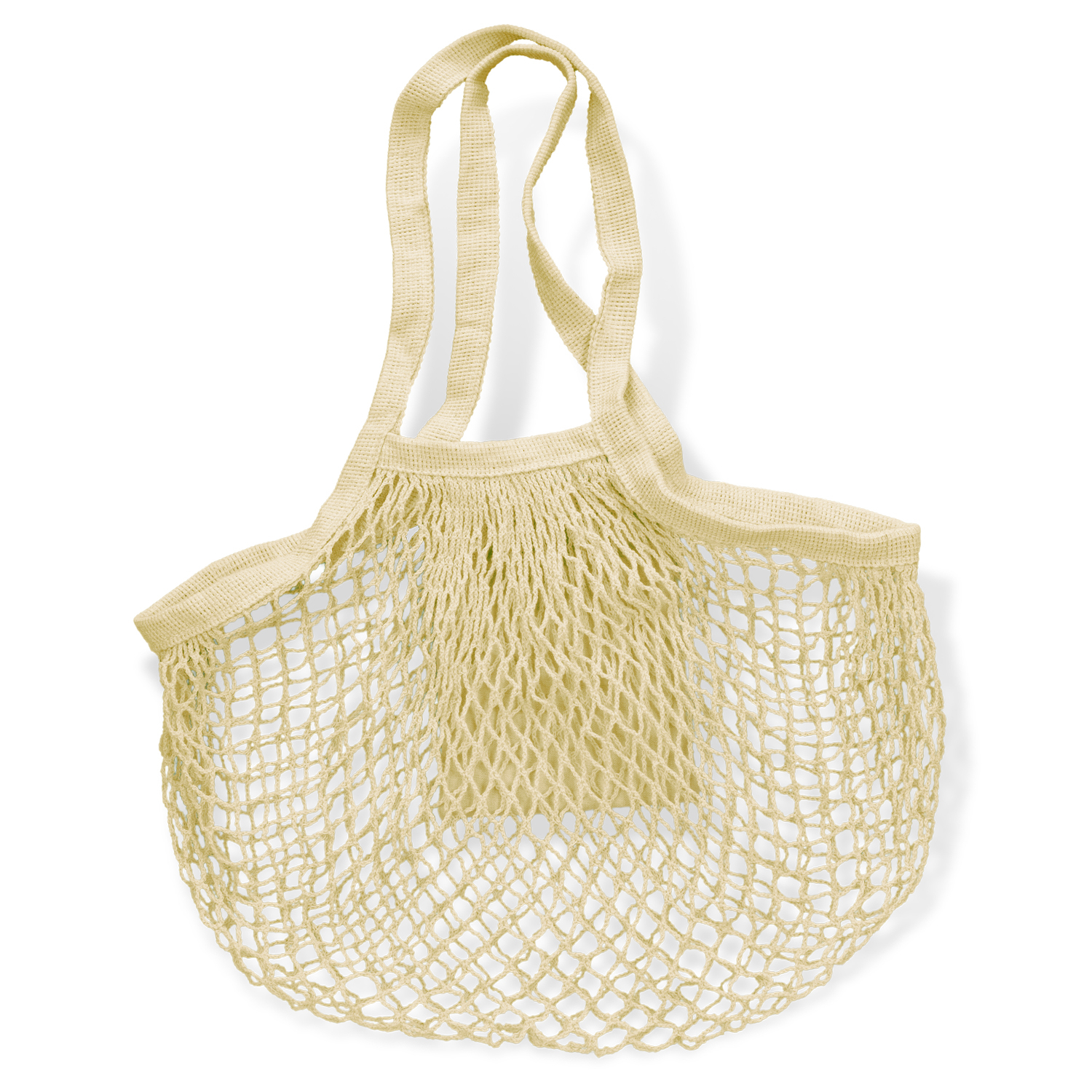 Cotton Mesh Foldaway Tote Bag - Image 4