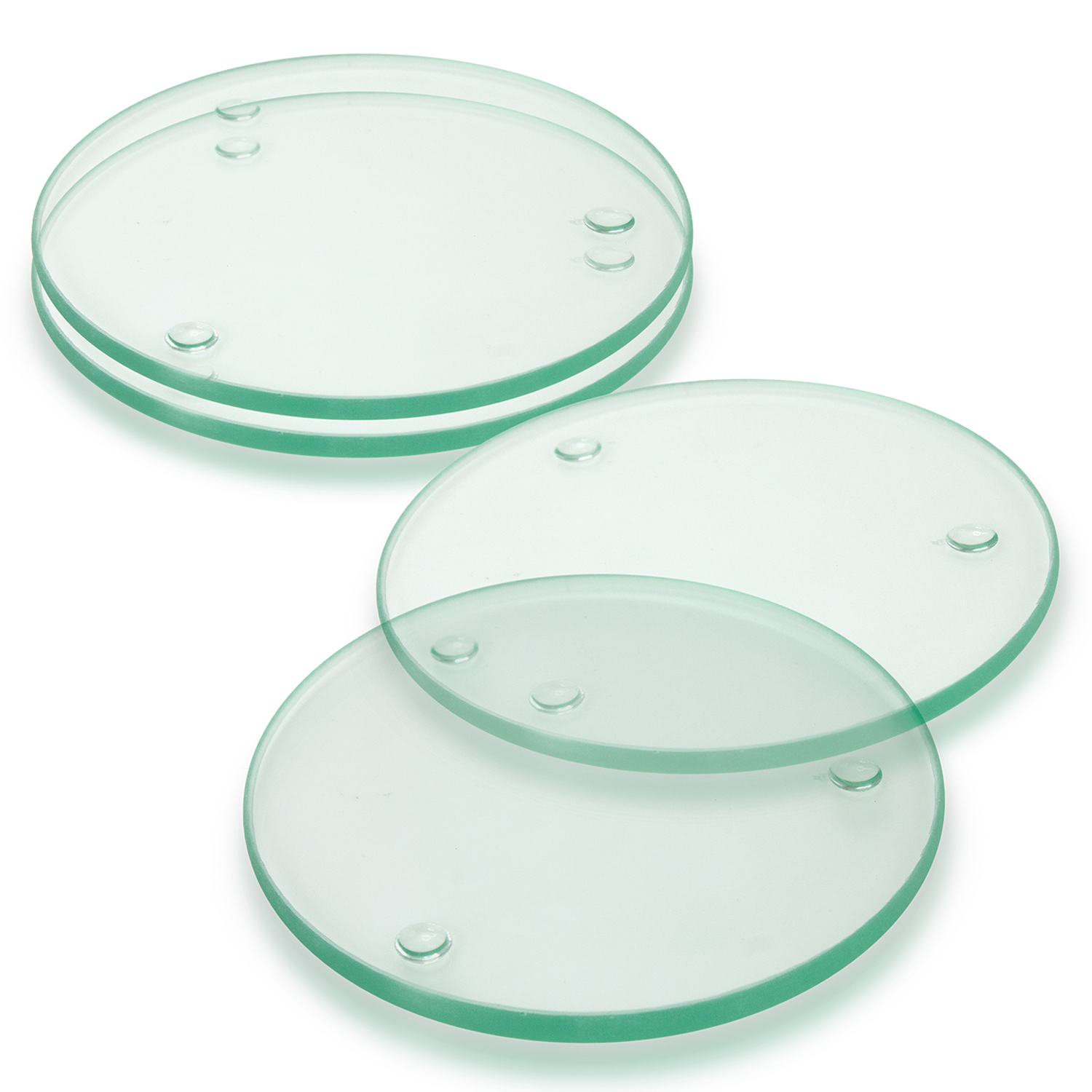 Venice Glass Coaster - Set of 4 - Round - Full Colour - Image 2