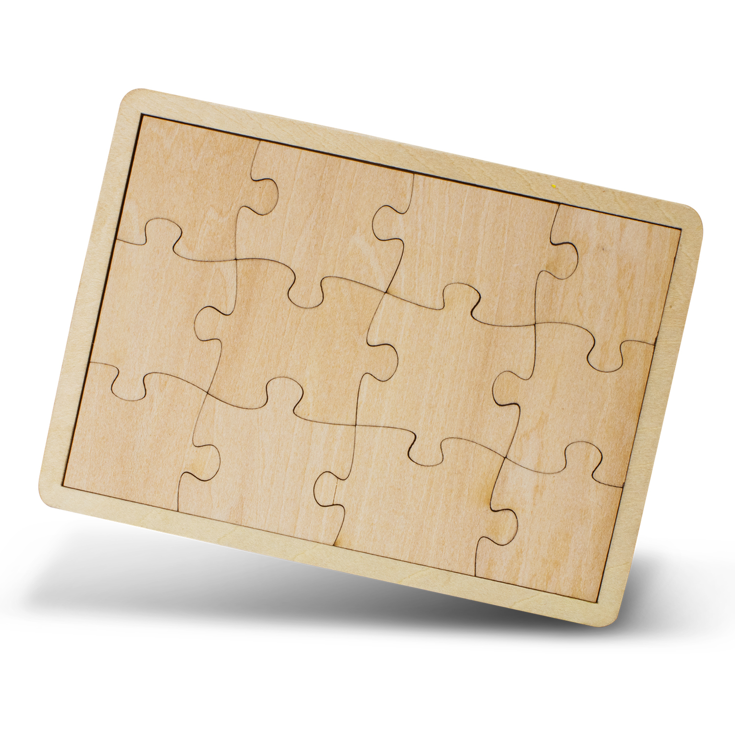 Wooden 12 Piece Puzzle - Image 2
