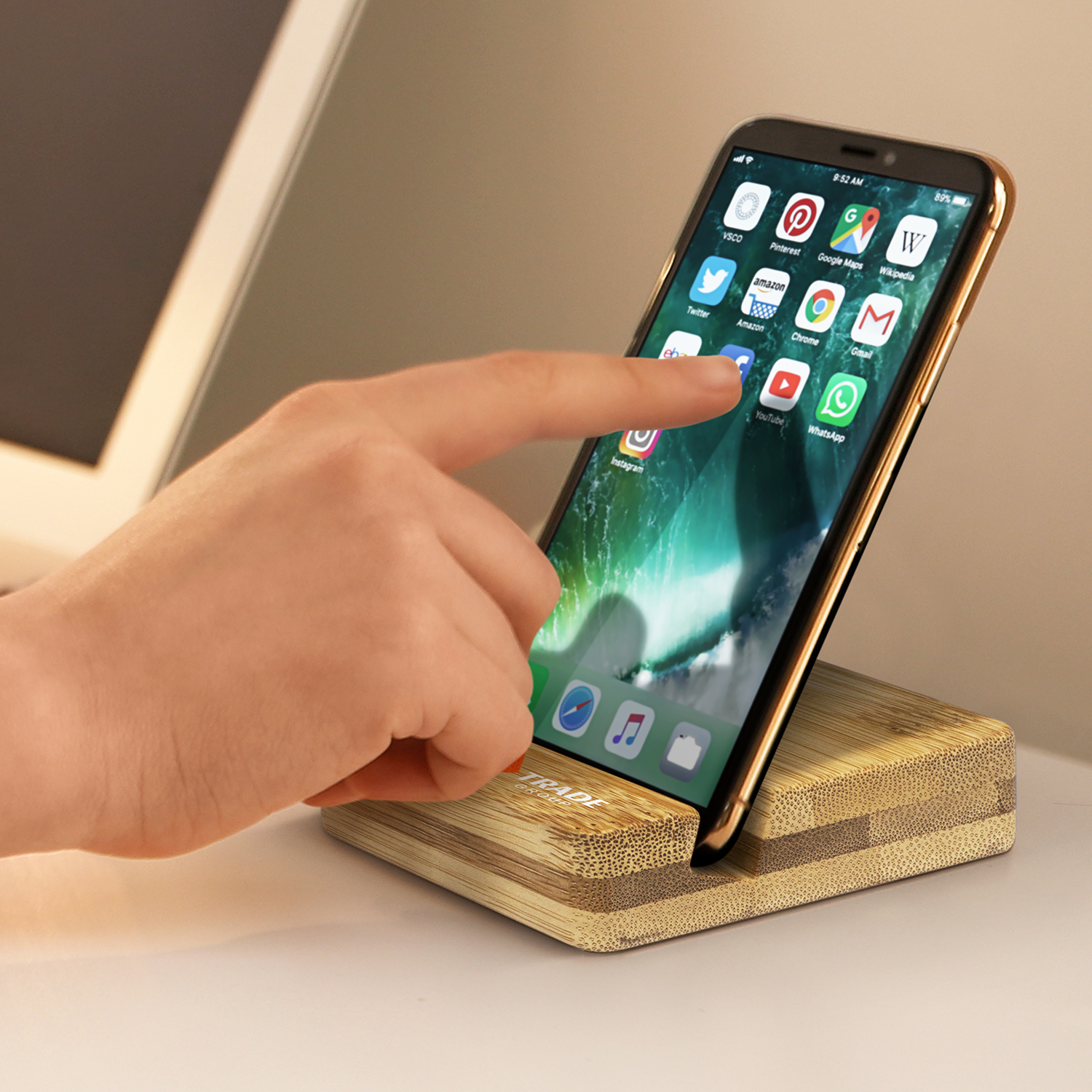 Bamboo Phone Stand - Image 5