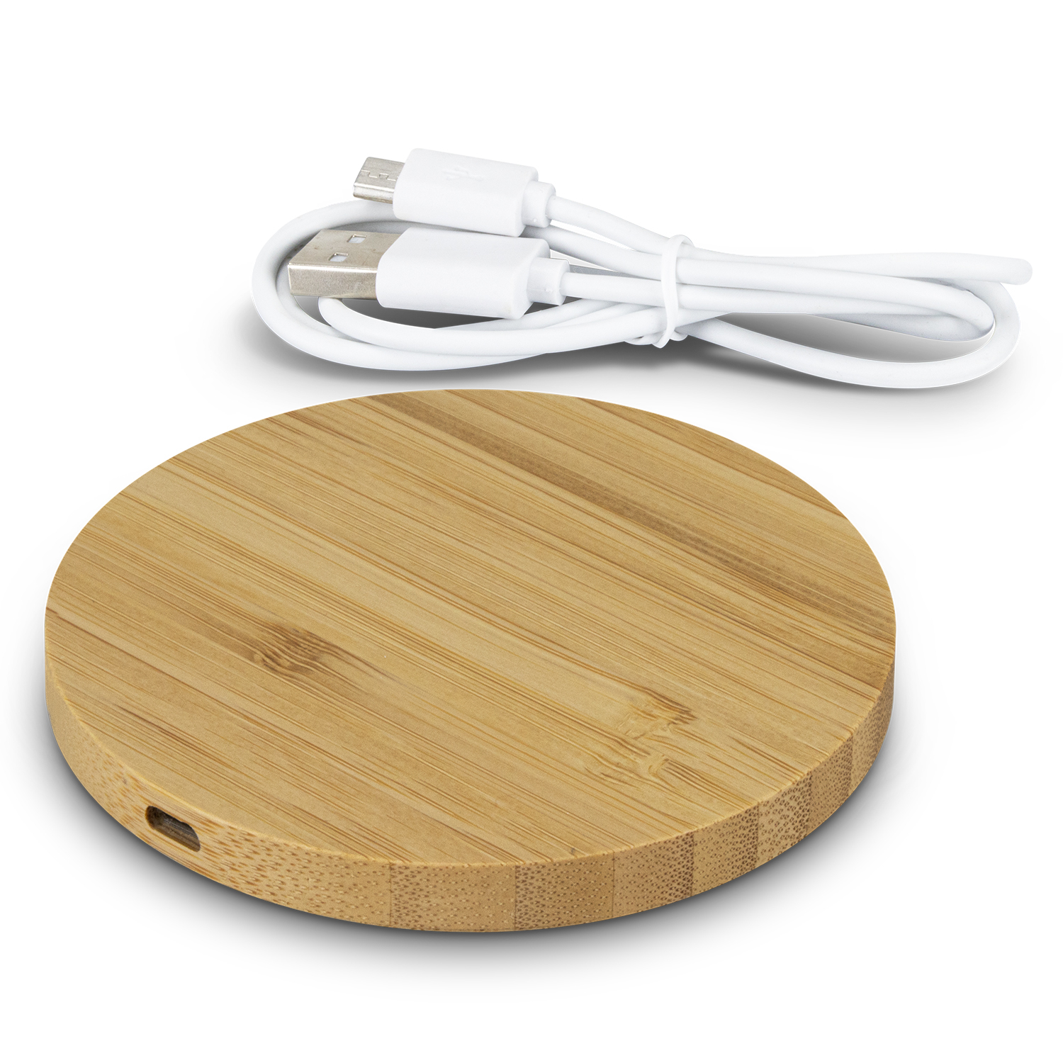 Vita Bamboo Wireless Charger - Round - Image 3