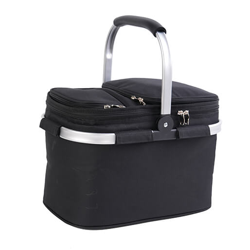 PICNIC BASKET COOLER - BLACK