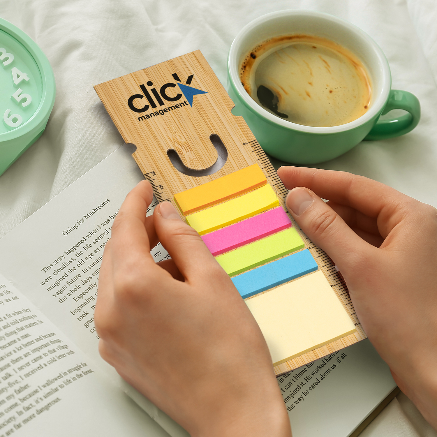 Bamboo Ruler Bookmark - Square - Image 4