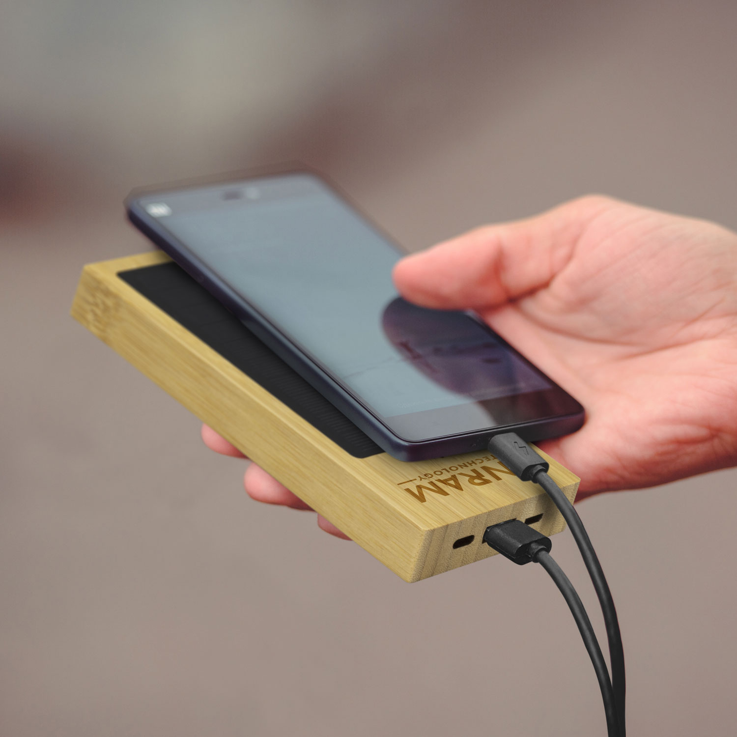 NATURA Bamboo Solar Power Bank - Image 8