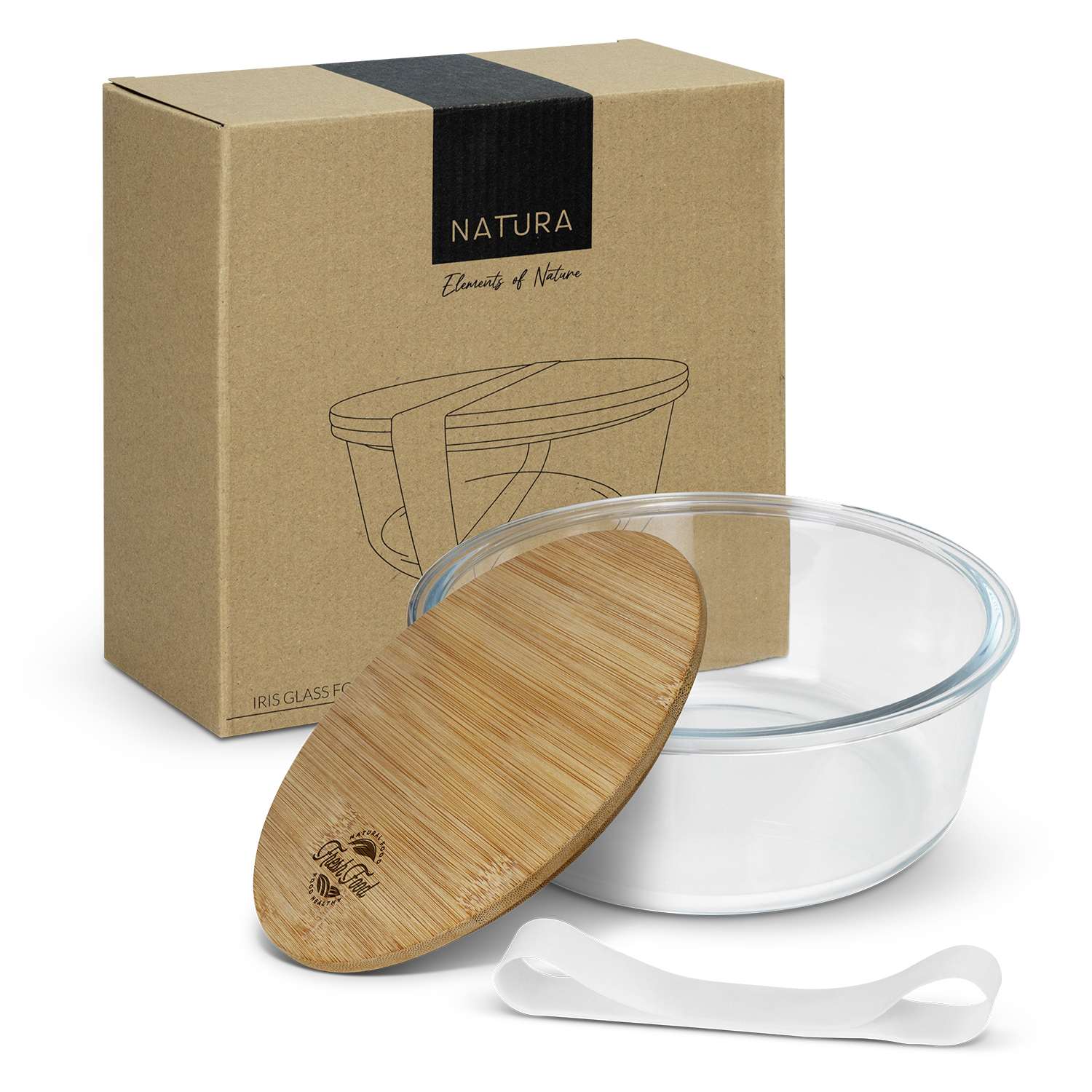 NATURA Iris Glass Food Container - Image 2