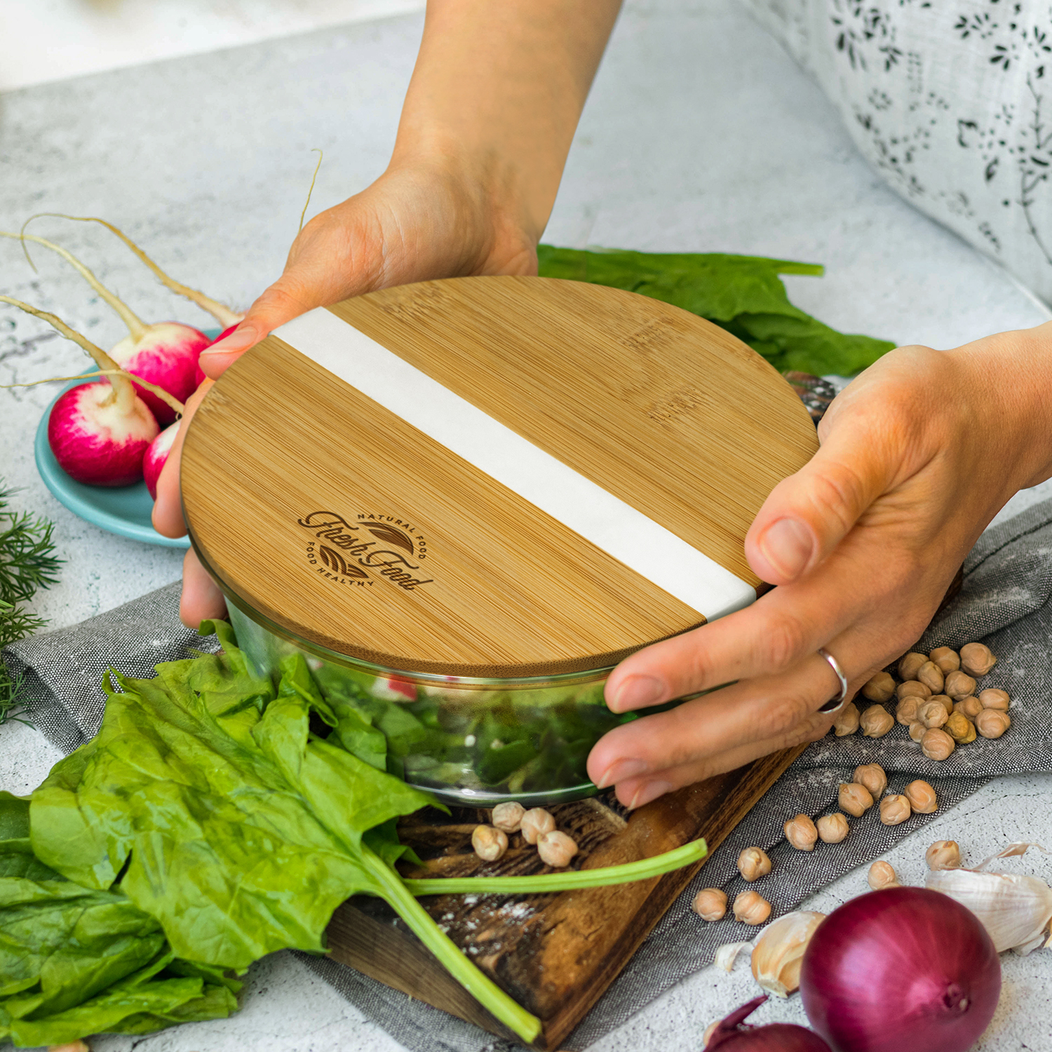 NATURA Iris Glass Food Container - Image 5