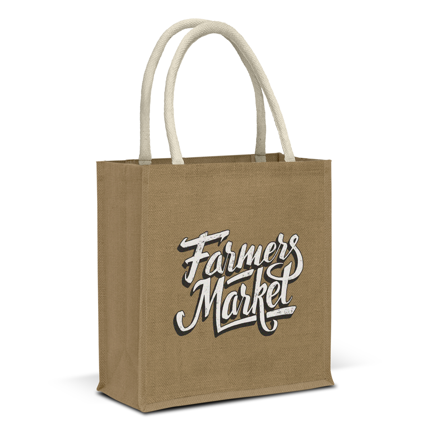 Lanza Starch Jute Tote Bag - Image 2