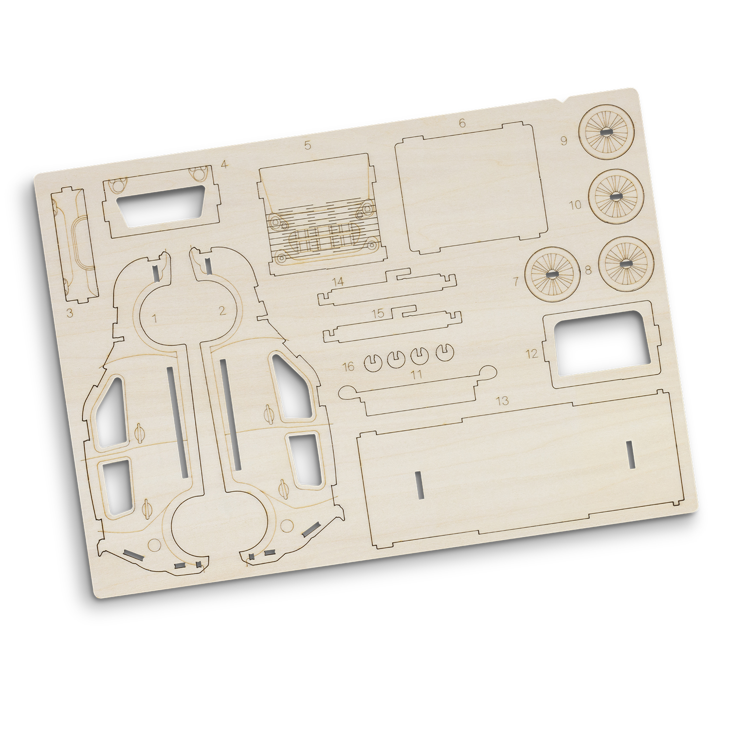 BRANDCRAFT Hatchback Car Wooden Model - Image 9