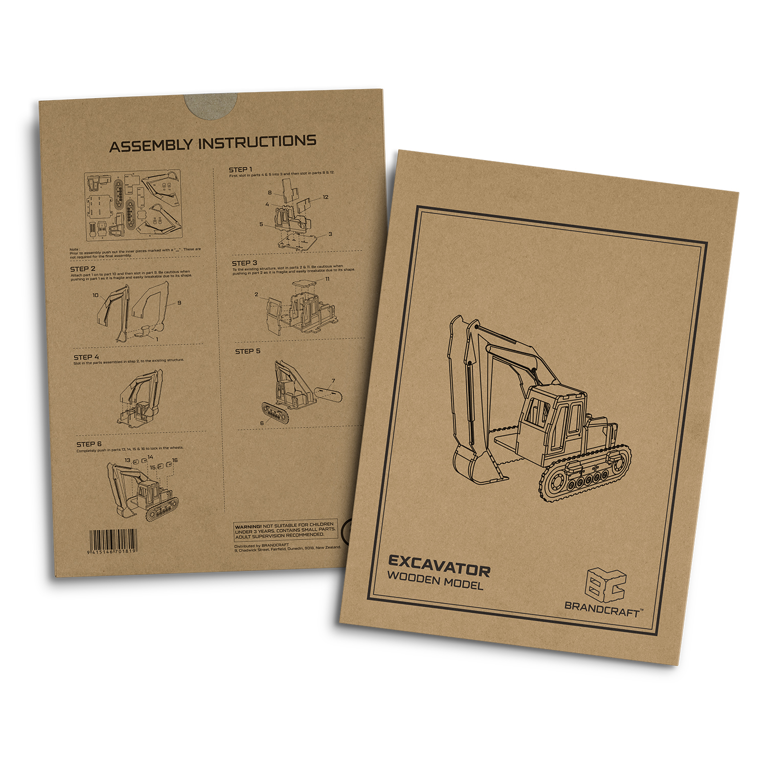BRANDCRAFT Excavator Wooden Model - Image 10