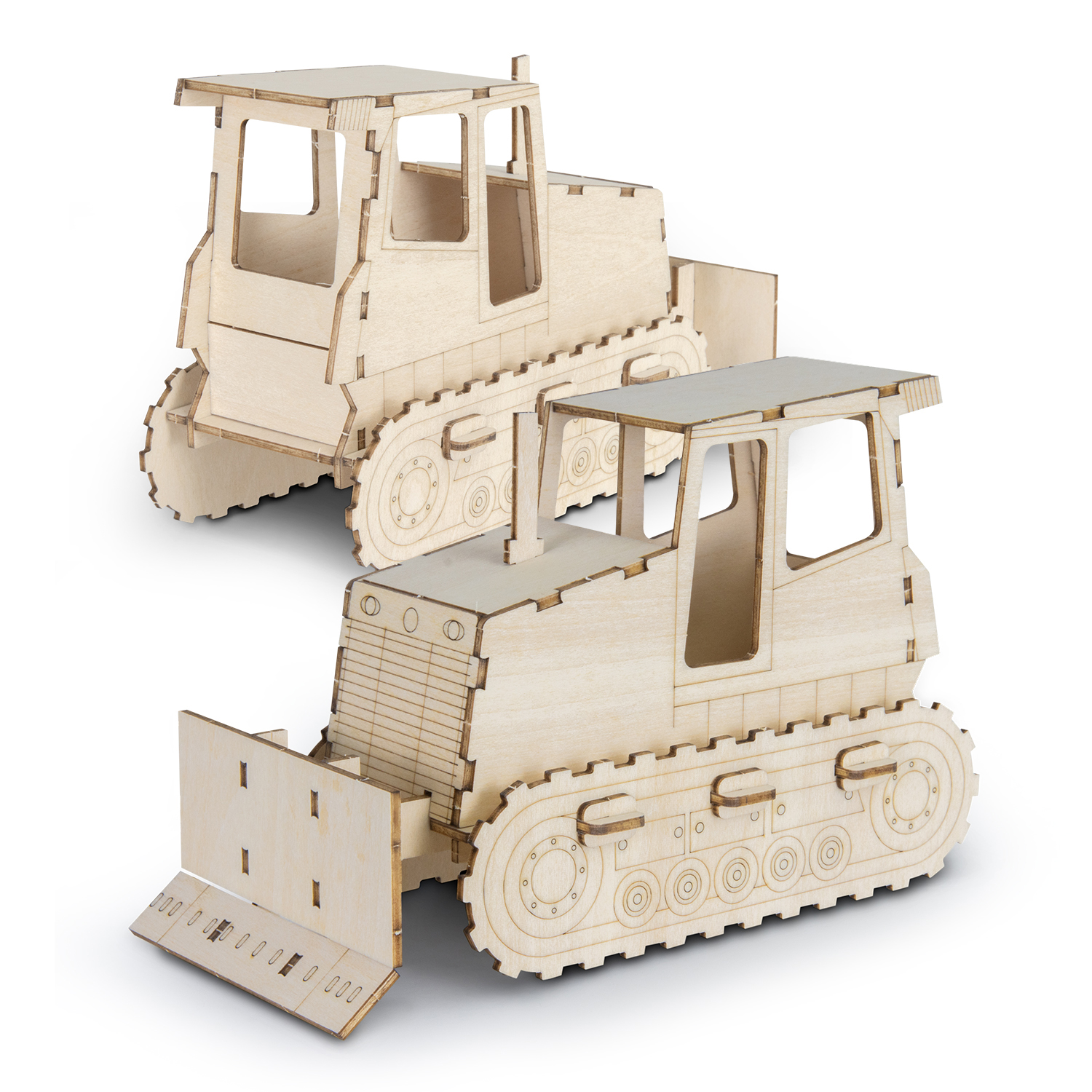 BRANDCRAFT Bulldozer Wooden Model - Image 8