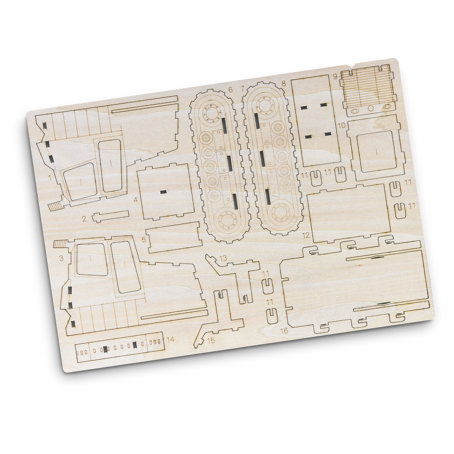 BRANDCRAFT Bulldozer Wooden Model - Image 9