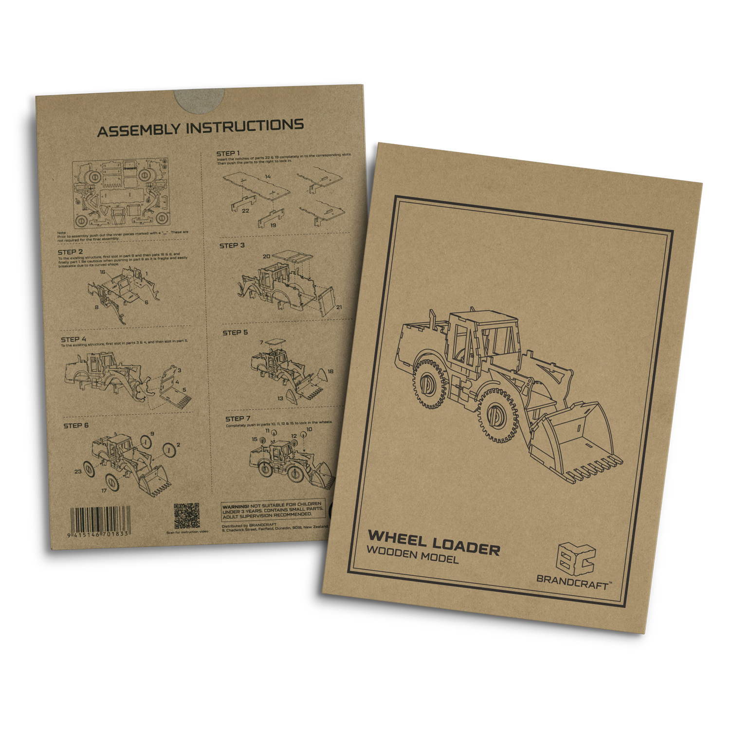 BRANDCRAFT Wheel Loader Wooden Model - Image 9