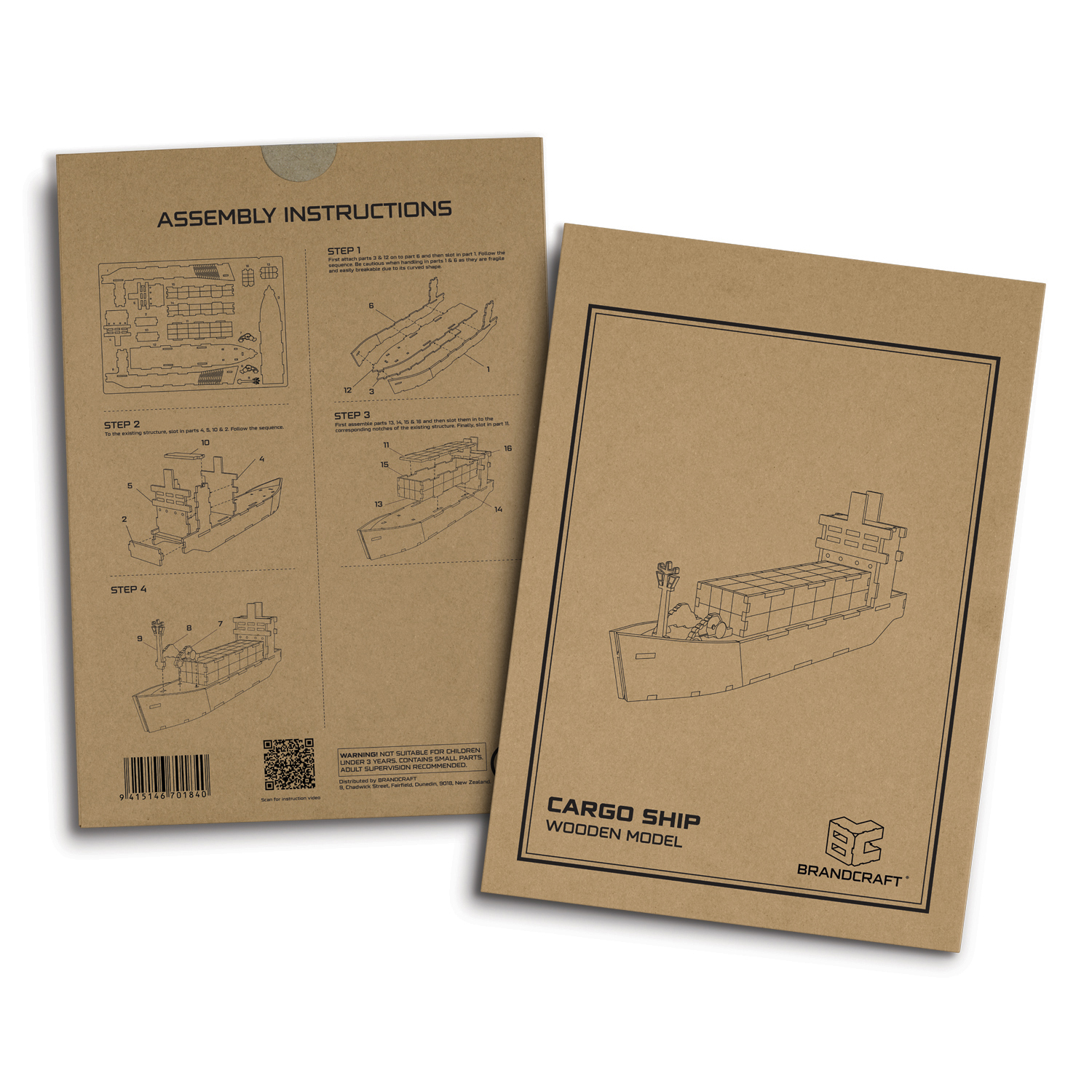 BRANDCRAFT Cargo Ship Wooden Model - Image 9