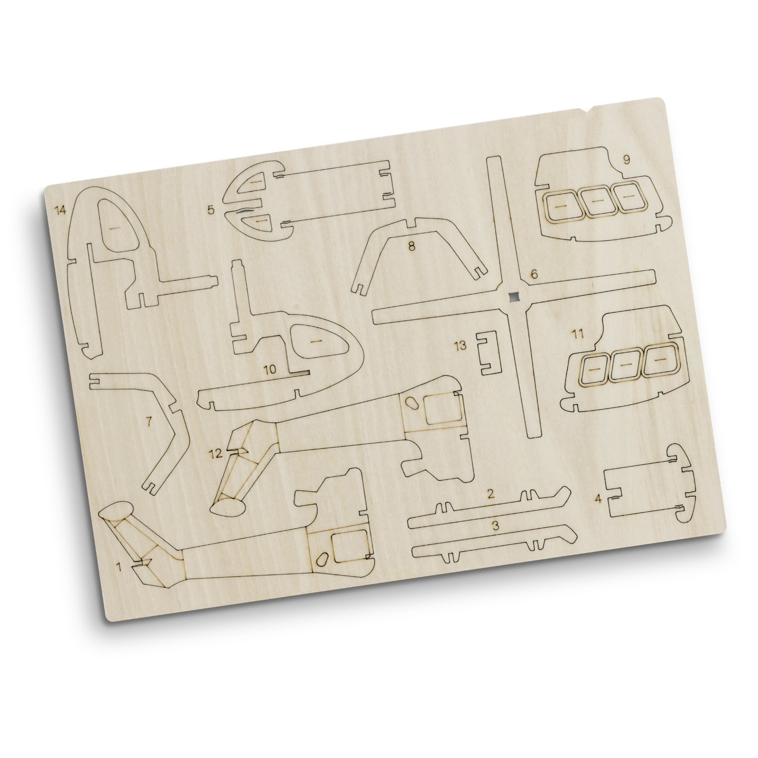 BRANDCRAFT Helicopter Wooden Model - Image 8