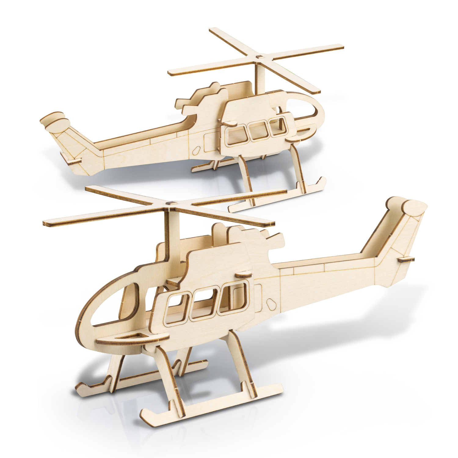 BRANDCRAFT Helicopter Wooden Model - Image 3