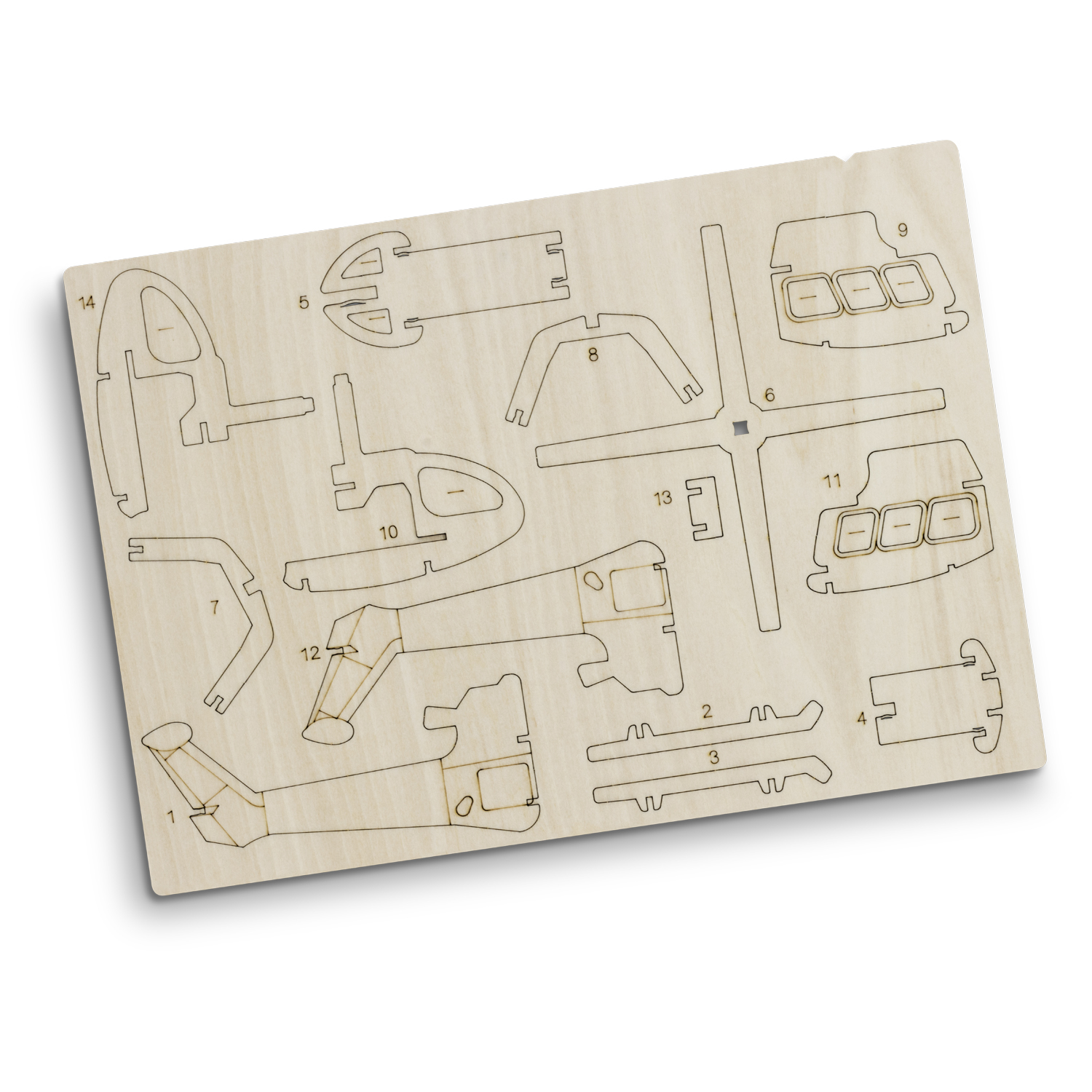 BRANDCRAFT Helicopter Wooden Model - Image 4