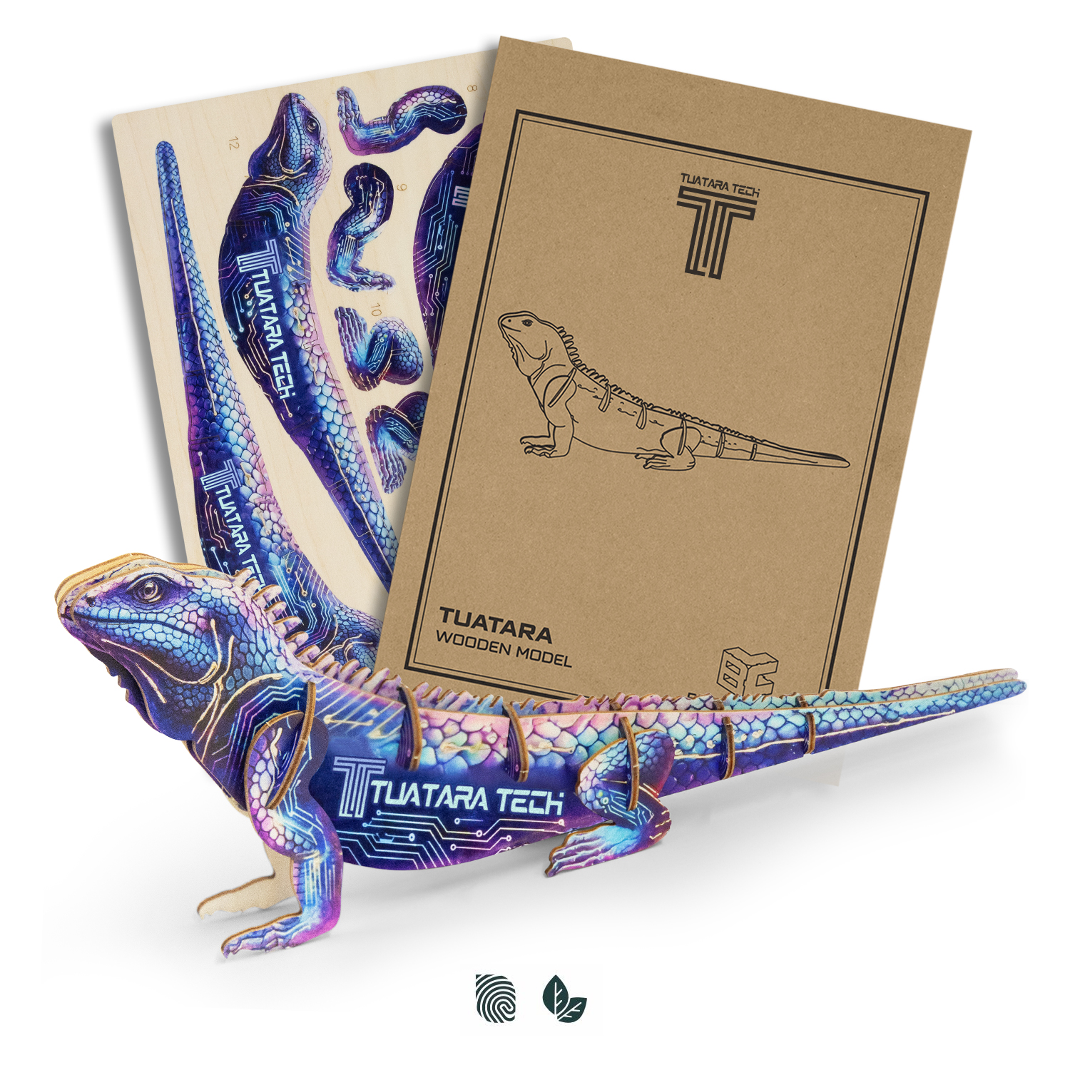 BRANDCRAFT Tuatara Wooden Model