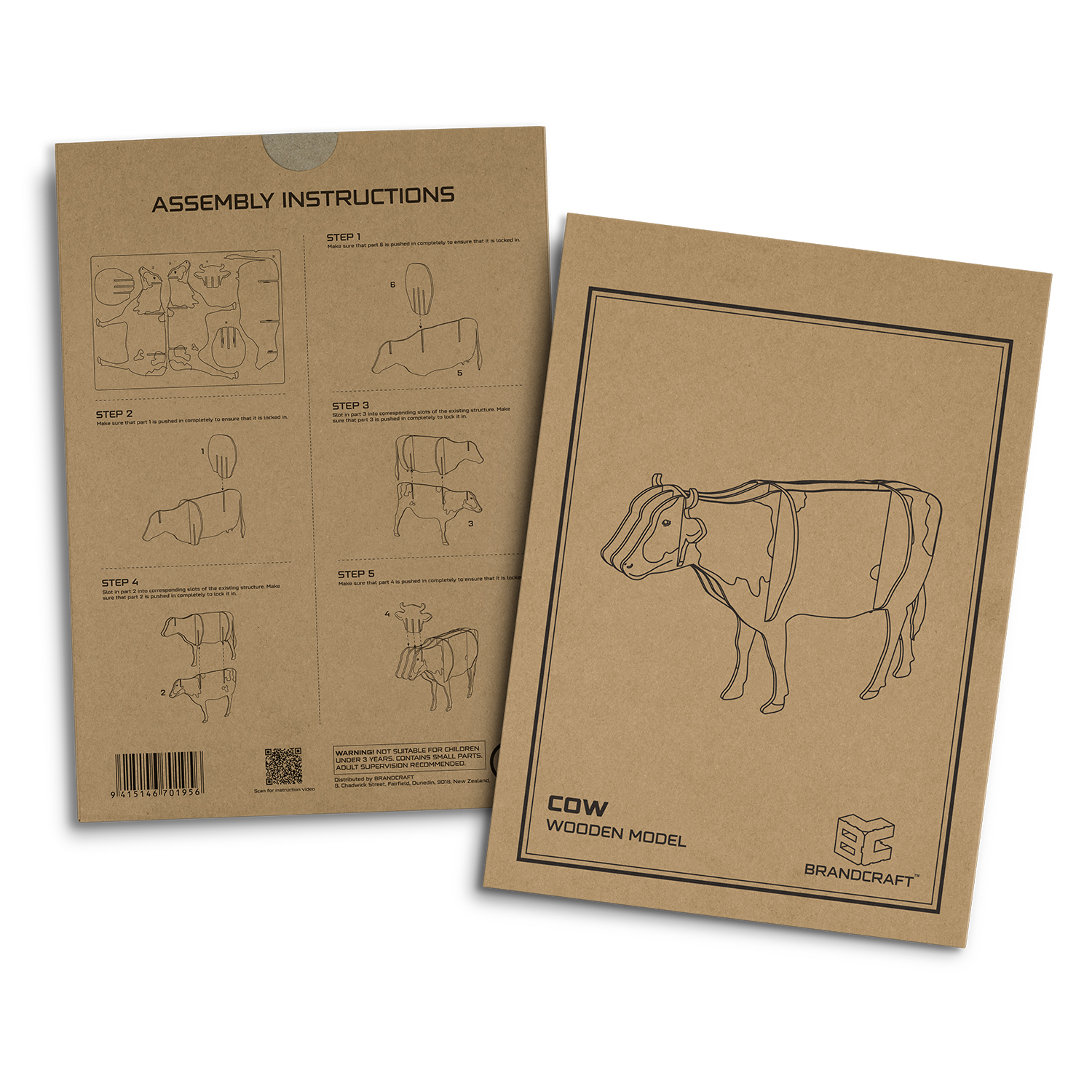 BRANDCRAFT Cow Wooden Model - Image 9