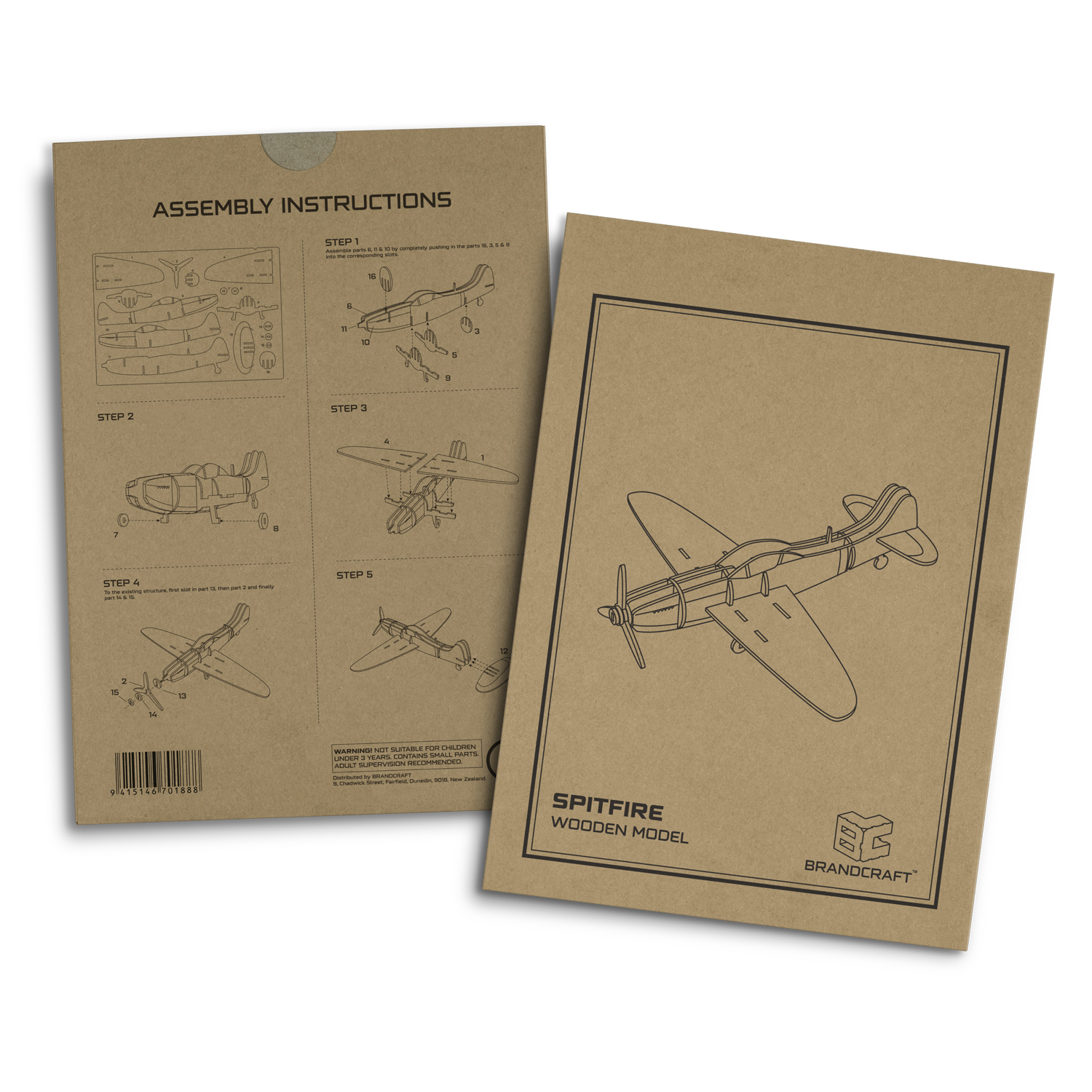 BRANDCRAFT Spitfire Wooden Model - Image 5