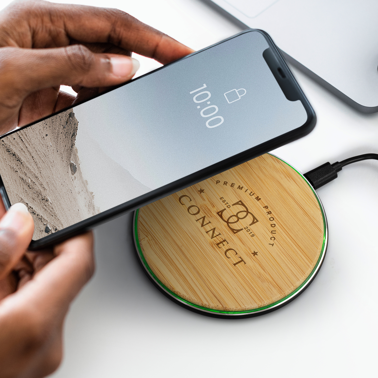 Bamboo 15W Wireless Fast Charger - Image 7