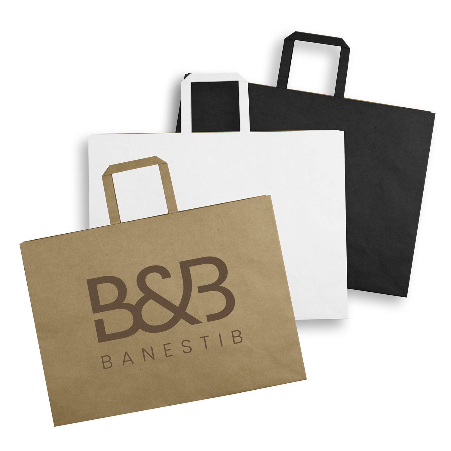 Extra Large Flat Handle Paper Bag Landscape - Image 2