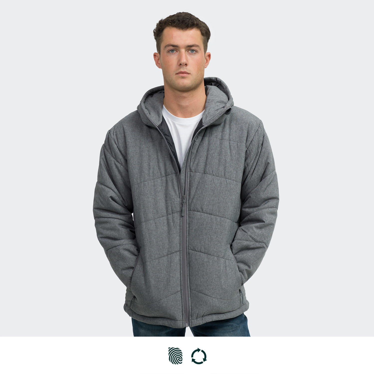 TRENDSWEAR Newport Mens Puffer Jacket - Image 2