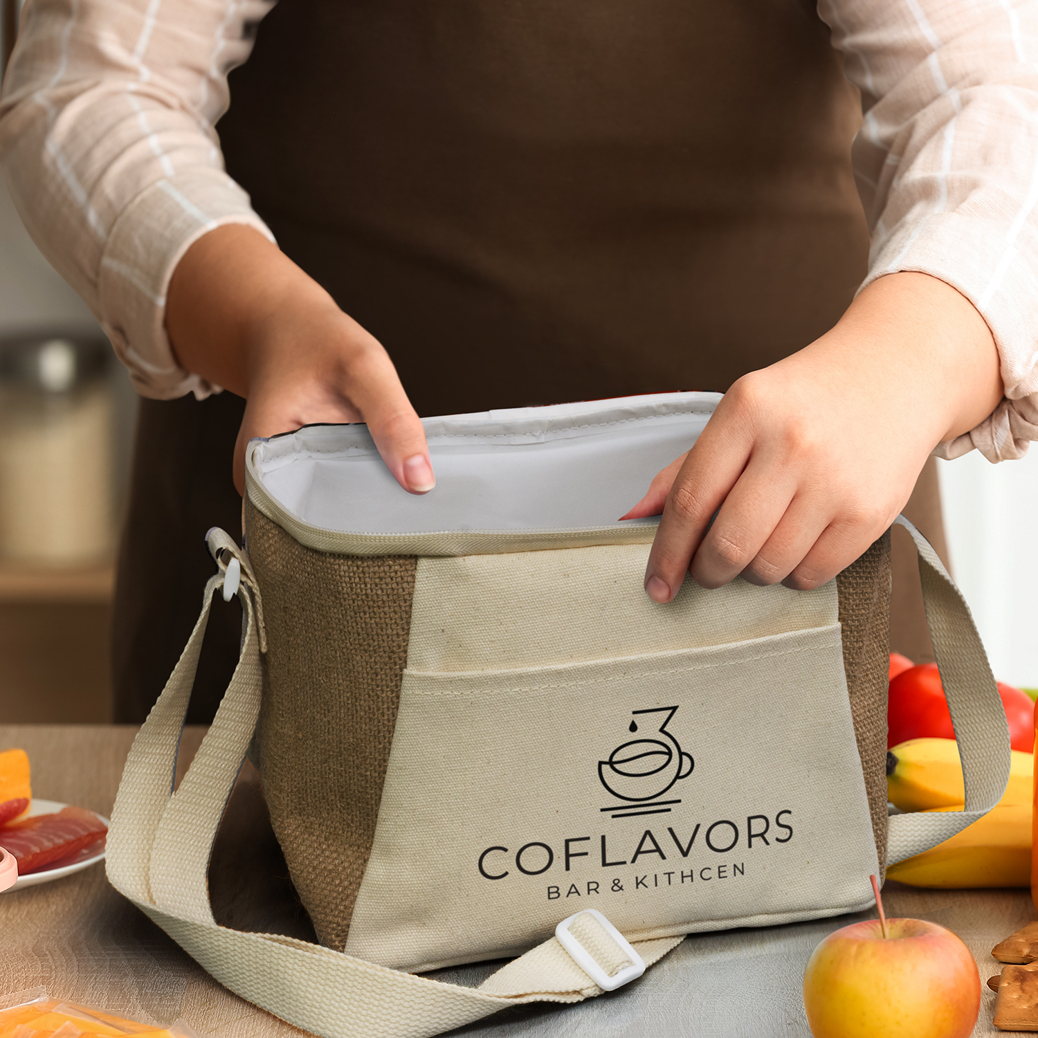 Jute Cooler Bag - Image 7