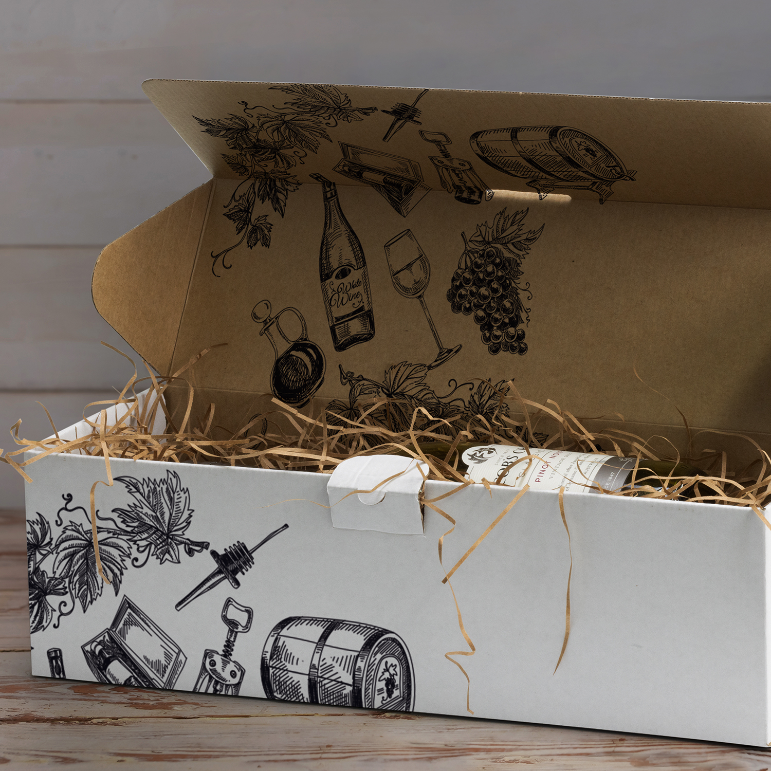 Die Cut Box with Locking Lid - 395x115x115mm - Image 4
