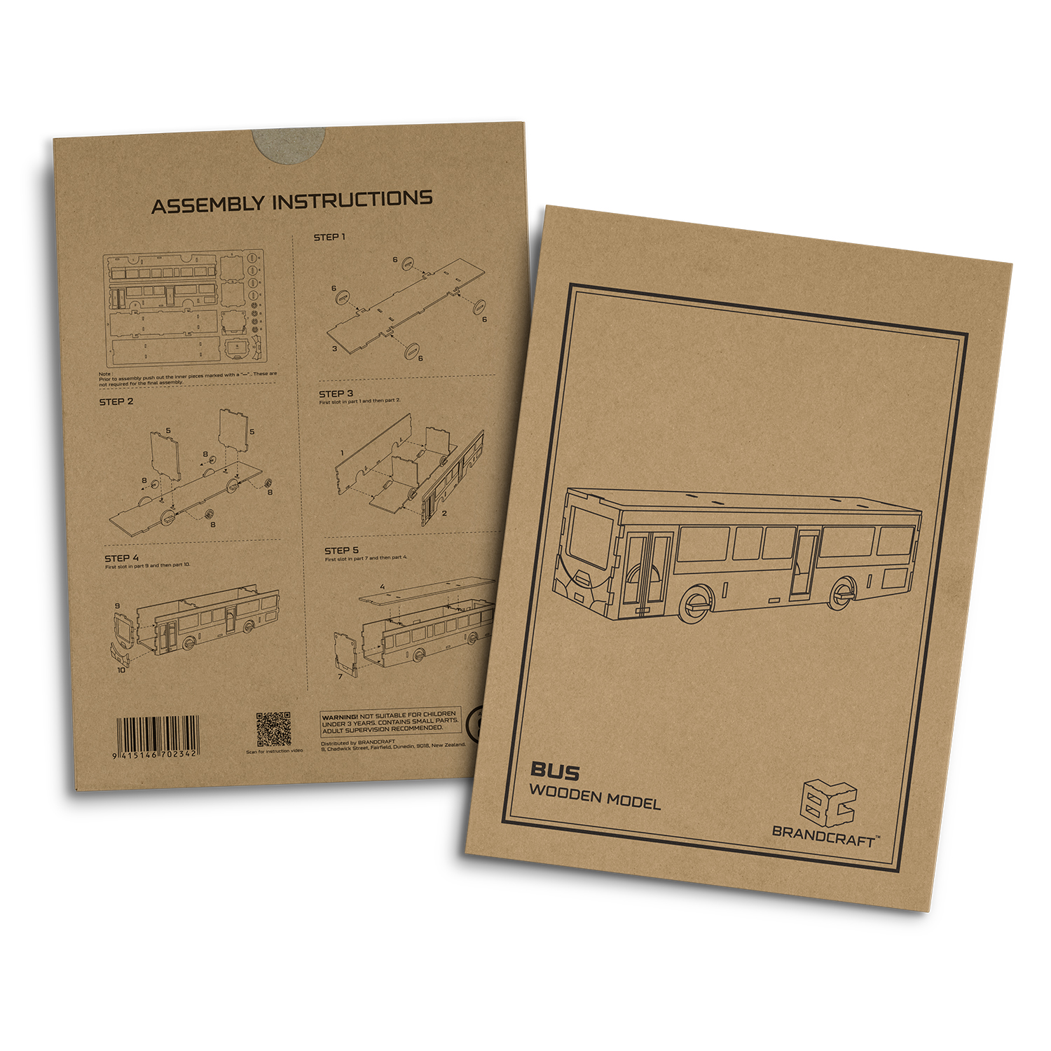 BRANDCRAFT Bus Wooden Model - Image 10