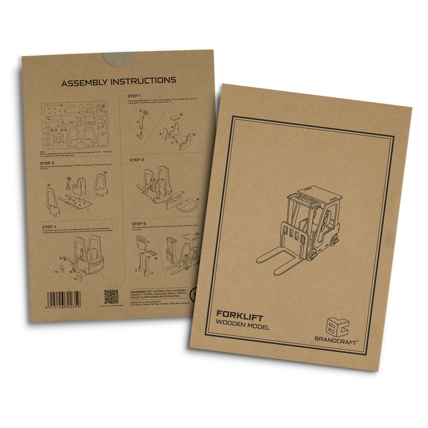 BRANDCRAFT Forklift Wooden Model - Image 10