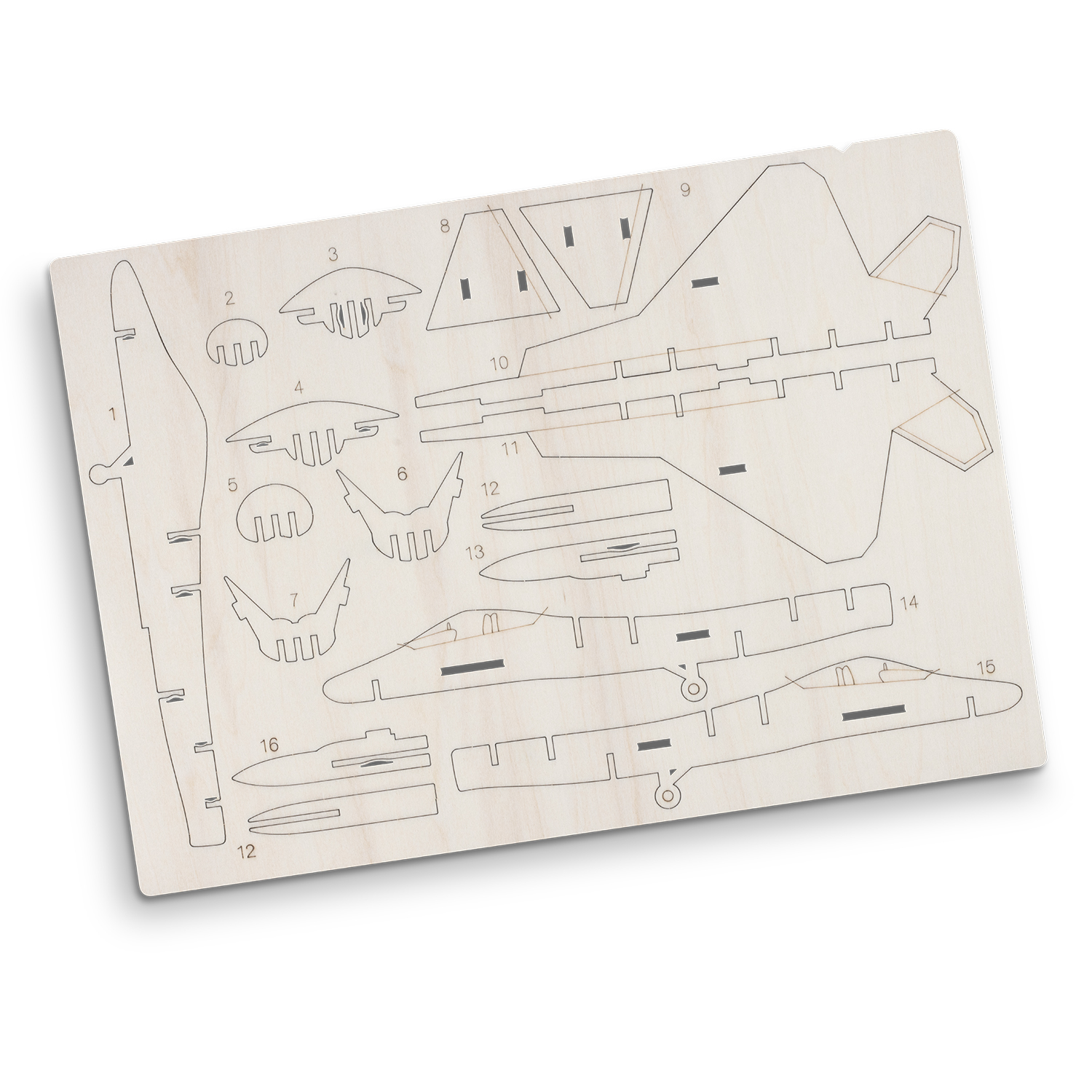 BRANDCRAFT Jet Fighter Wooden Model - Image 4