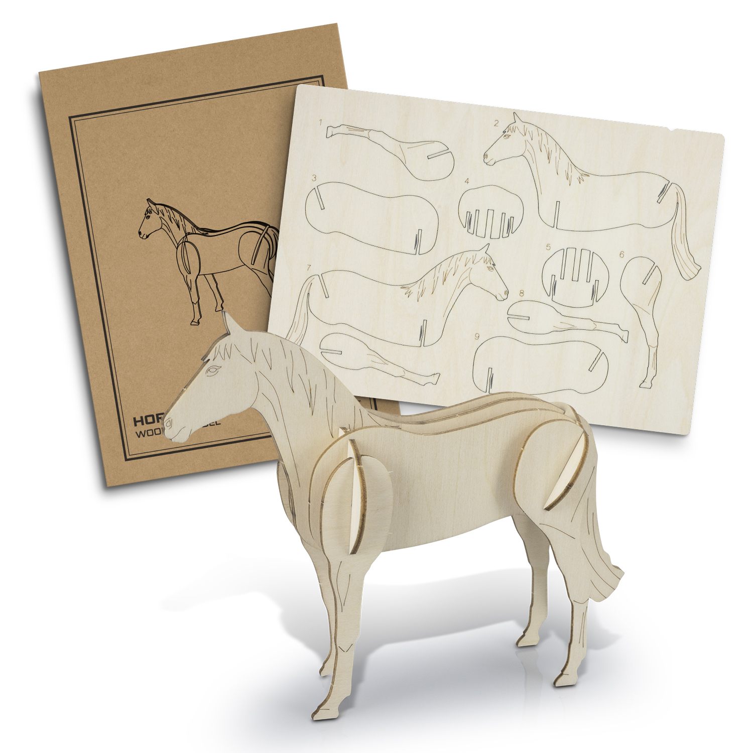 BRANDCRAFT Horse Wooden Model - Image 2