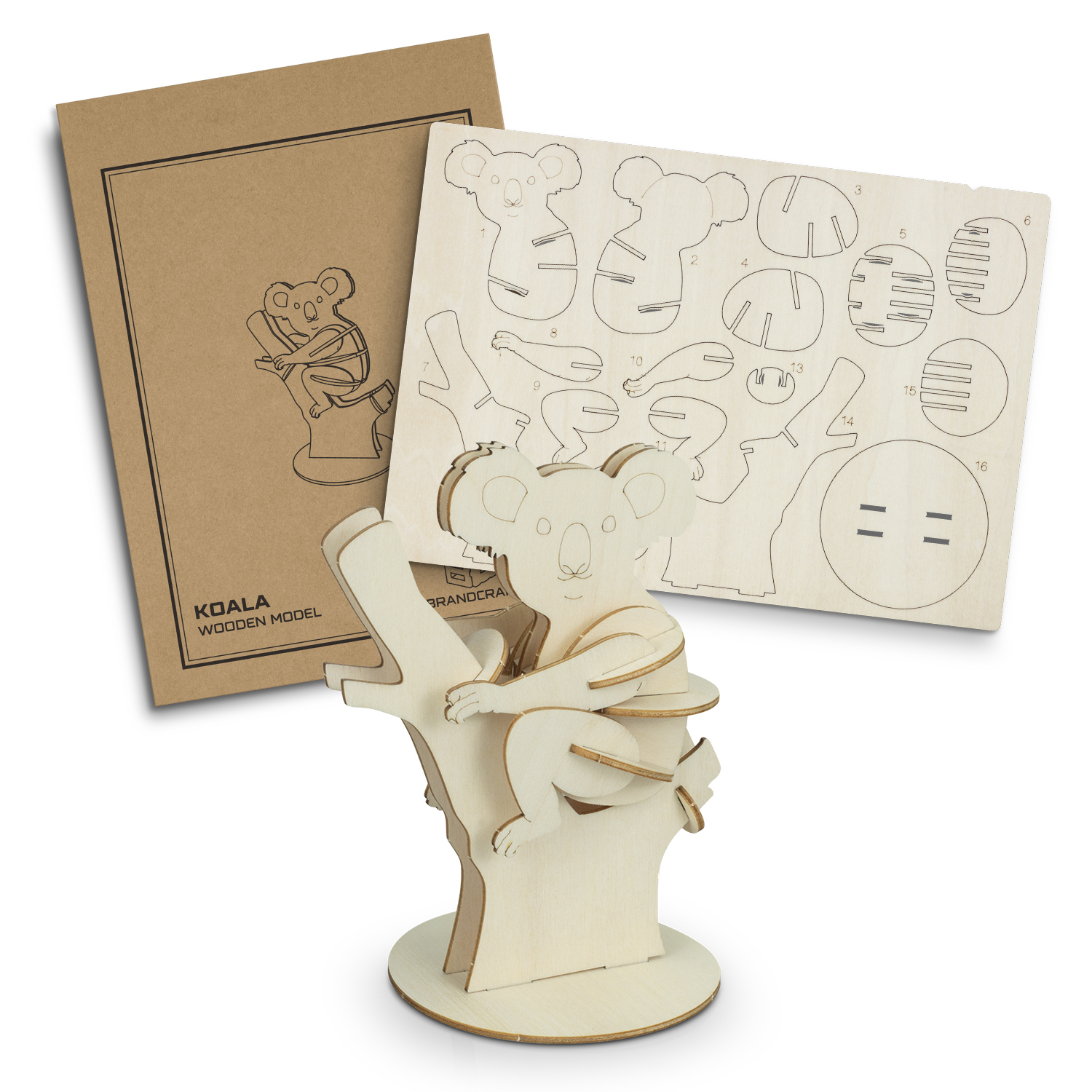BRANDCRAFT Koala Wooden Model - Image 2