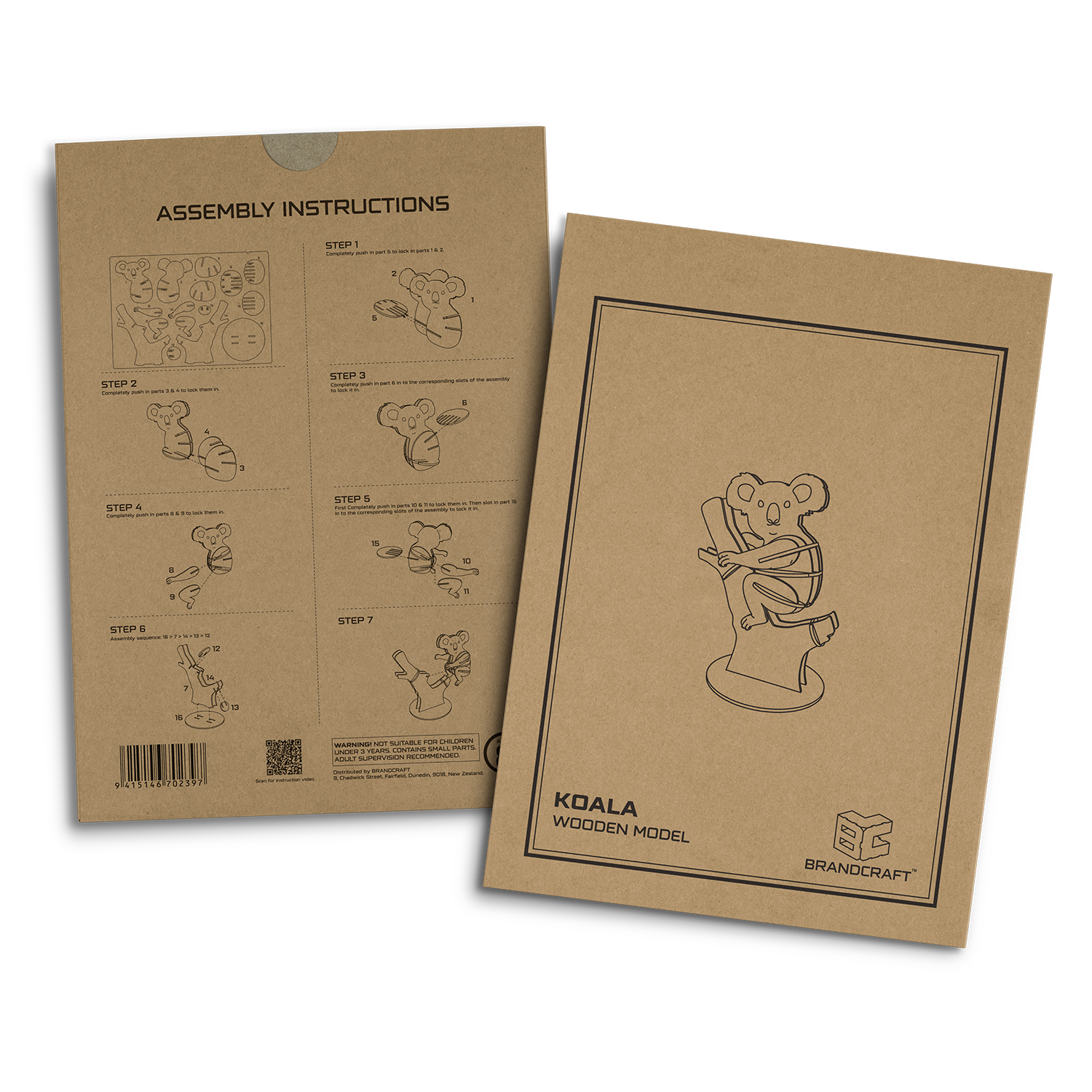 BRANDCRAFT Koala Wooden Model - Image 5