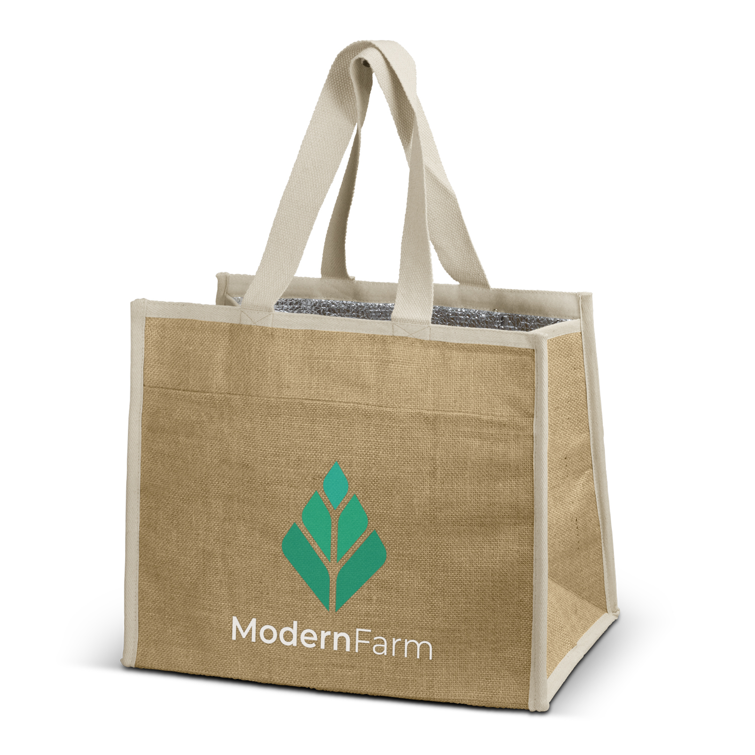 Lumi Jute Cooler Bag - Image 2