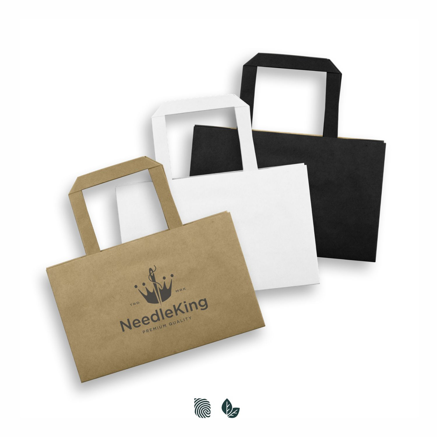 Small Flat Handle Paper Bag Landscape