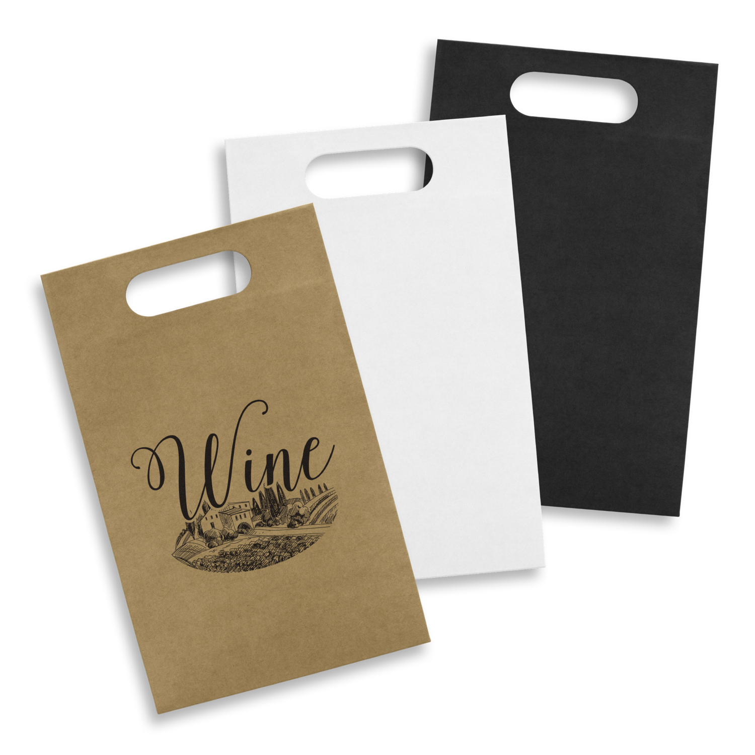 Die Cut Paper Wine Bag - Image 2