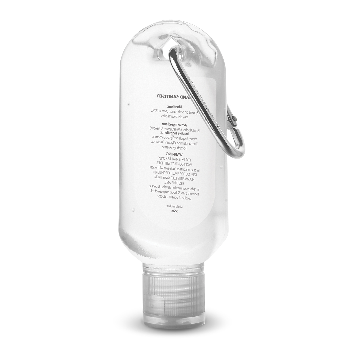 Carabiner Hand Sanitiser 55ml - Image 2