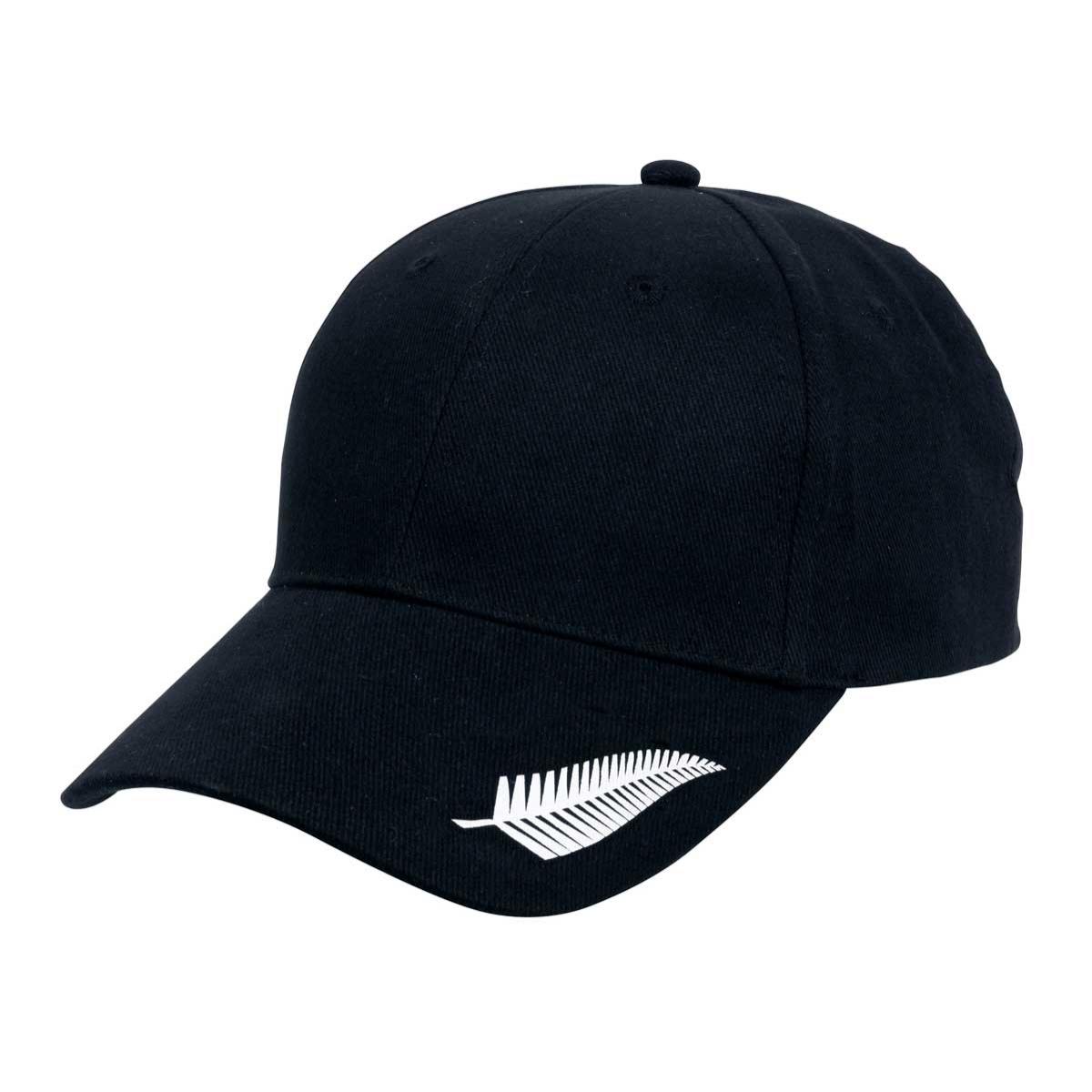 SILVER FERN CAP BLACK