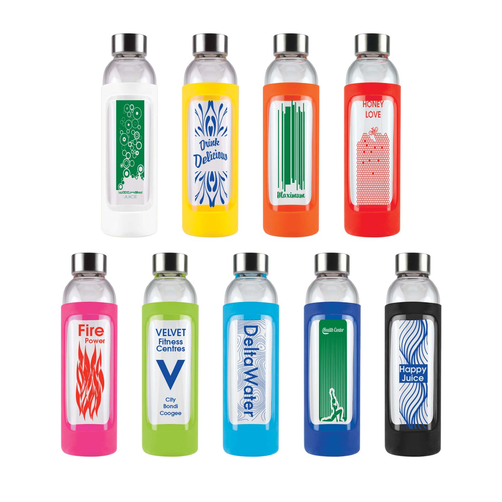 Capri Glass Bottle / Silicone Sleeve