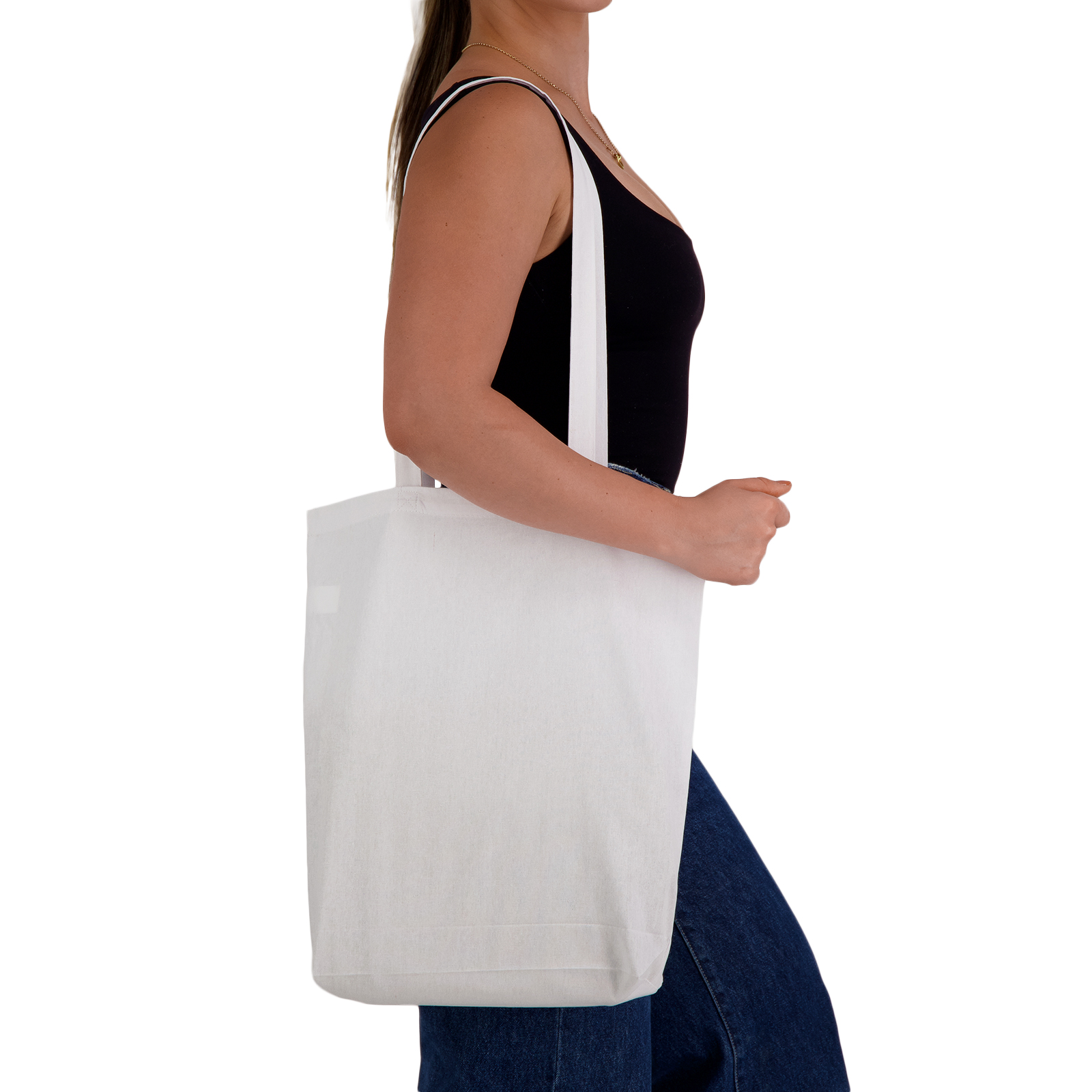 Coloured Cotton Long Handle Bag - Image 12
