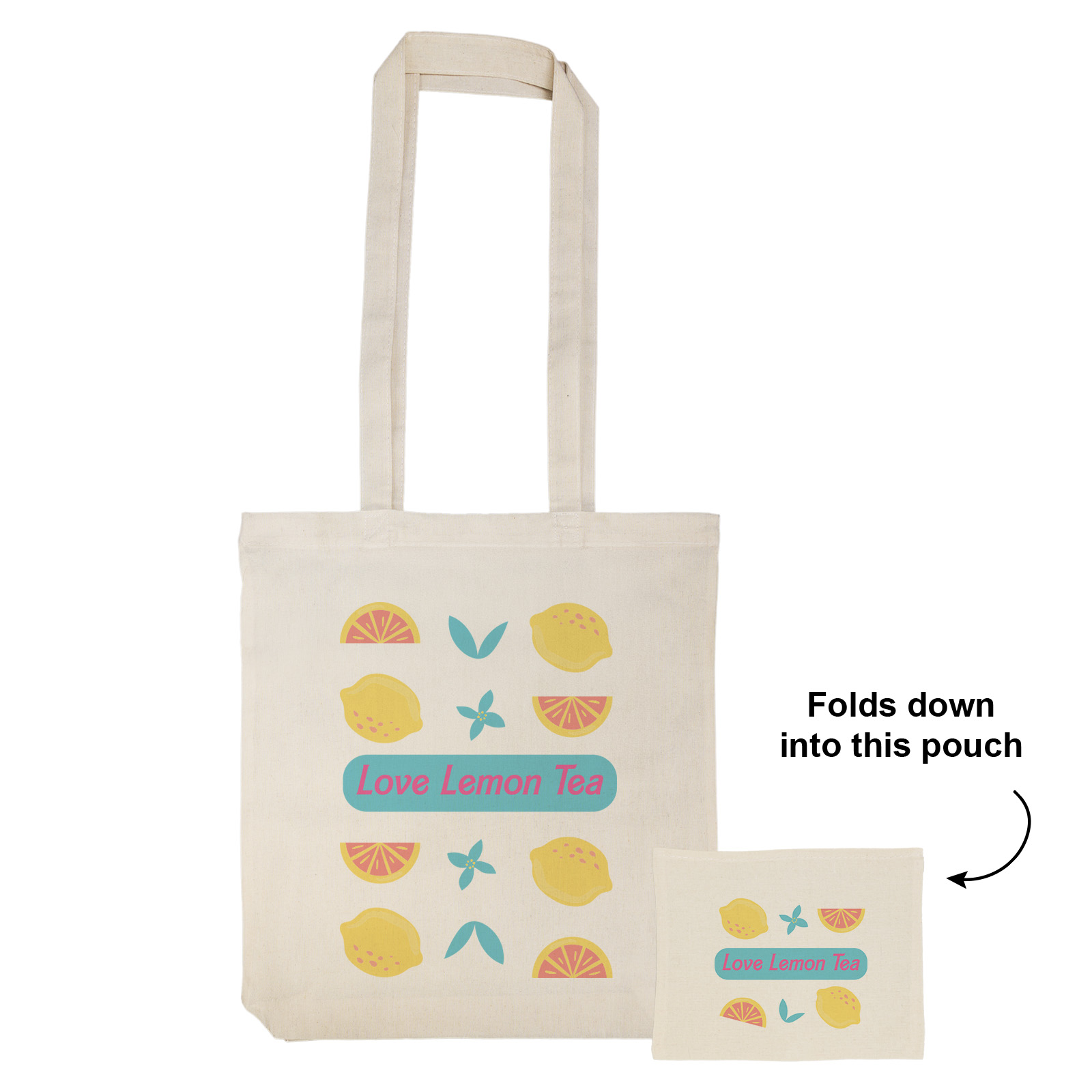 City Shopper Folding Calico Bag (LH) - Image 4