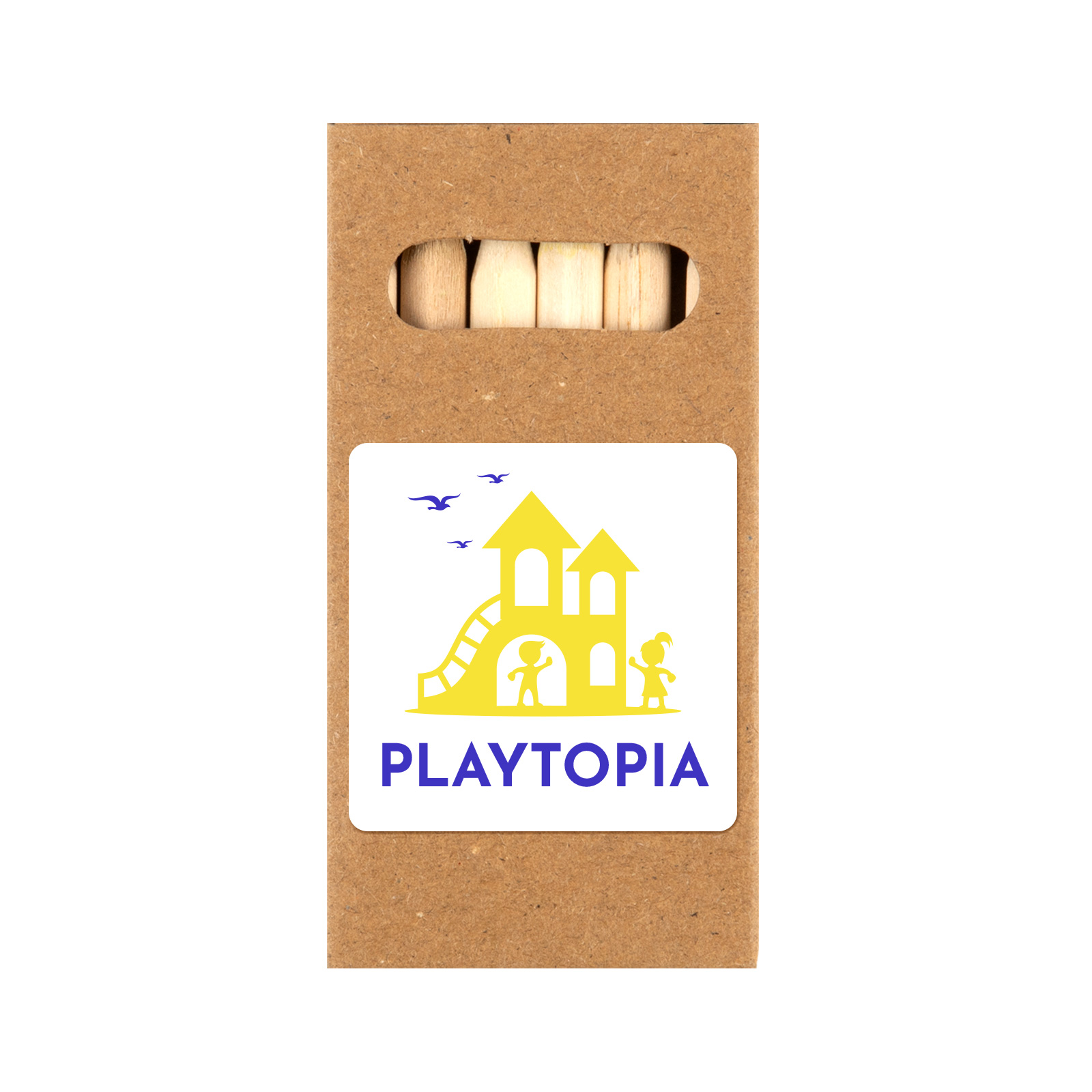 Colouring Short Handle Cotton Bag & Pencils - Image 9