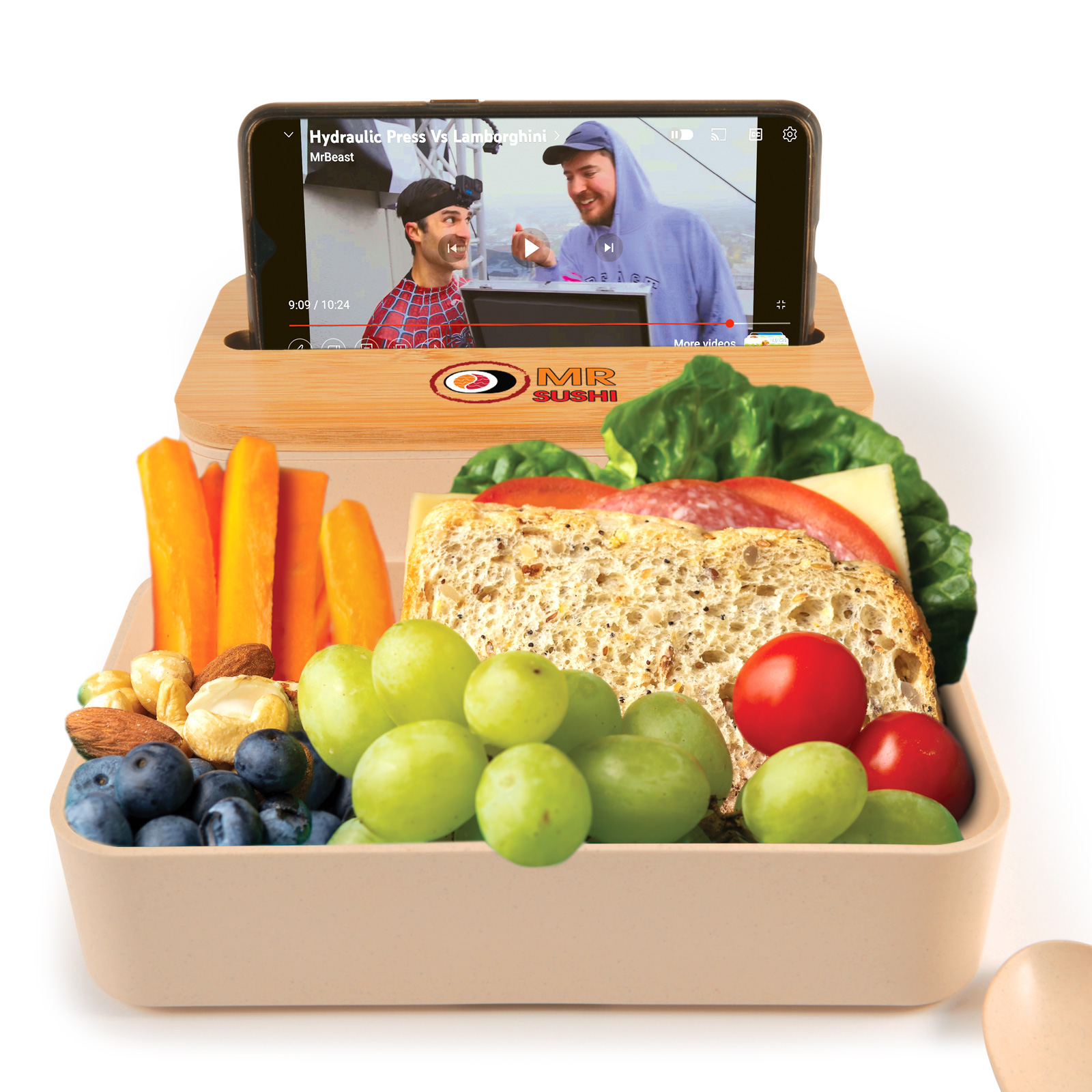 Stax Eco Lunch Box with Phone Holder Lid - Image 18