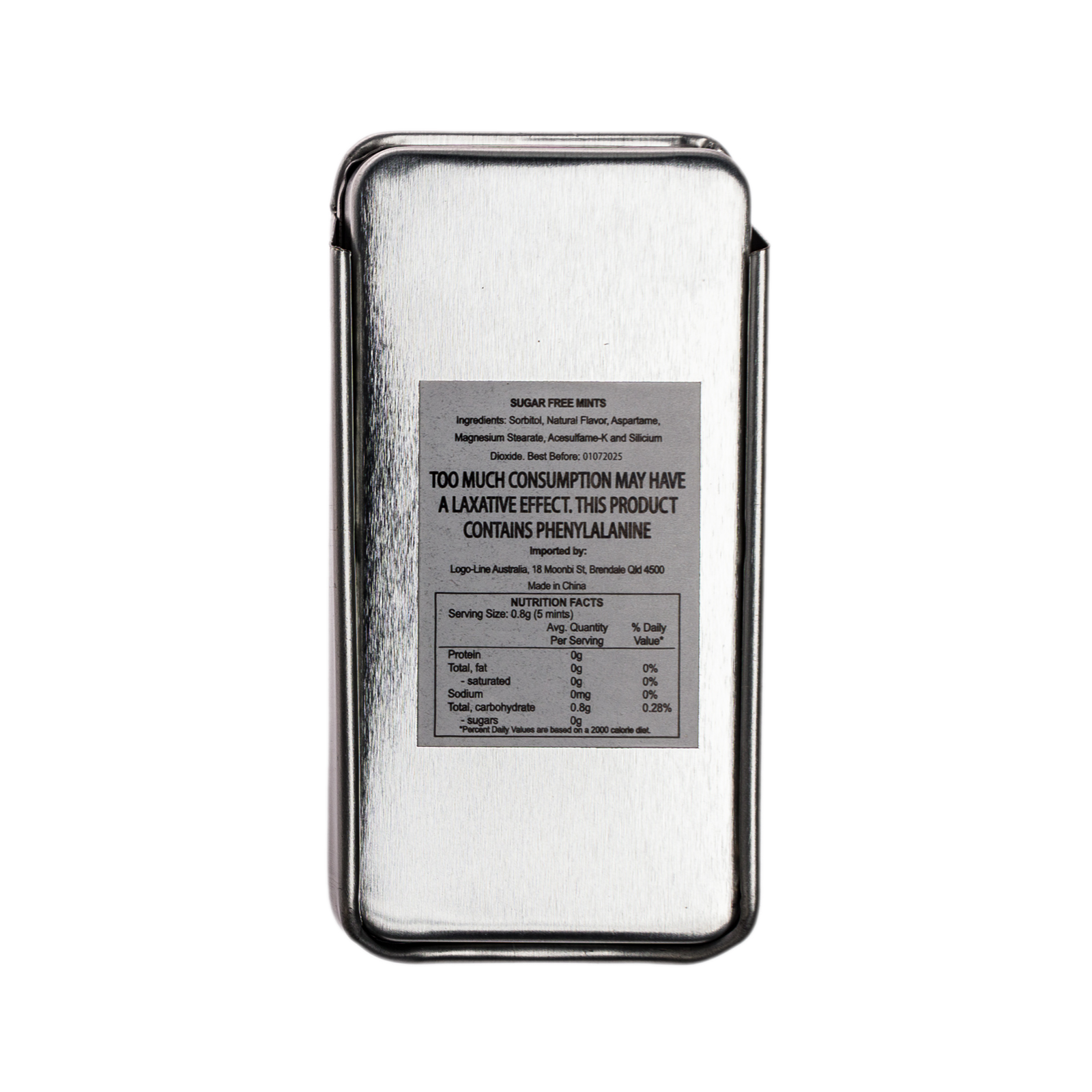 Sugar Free Breath Mints in Slider Tin - Image 7